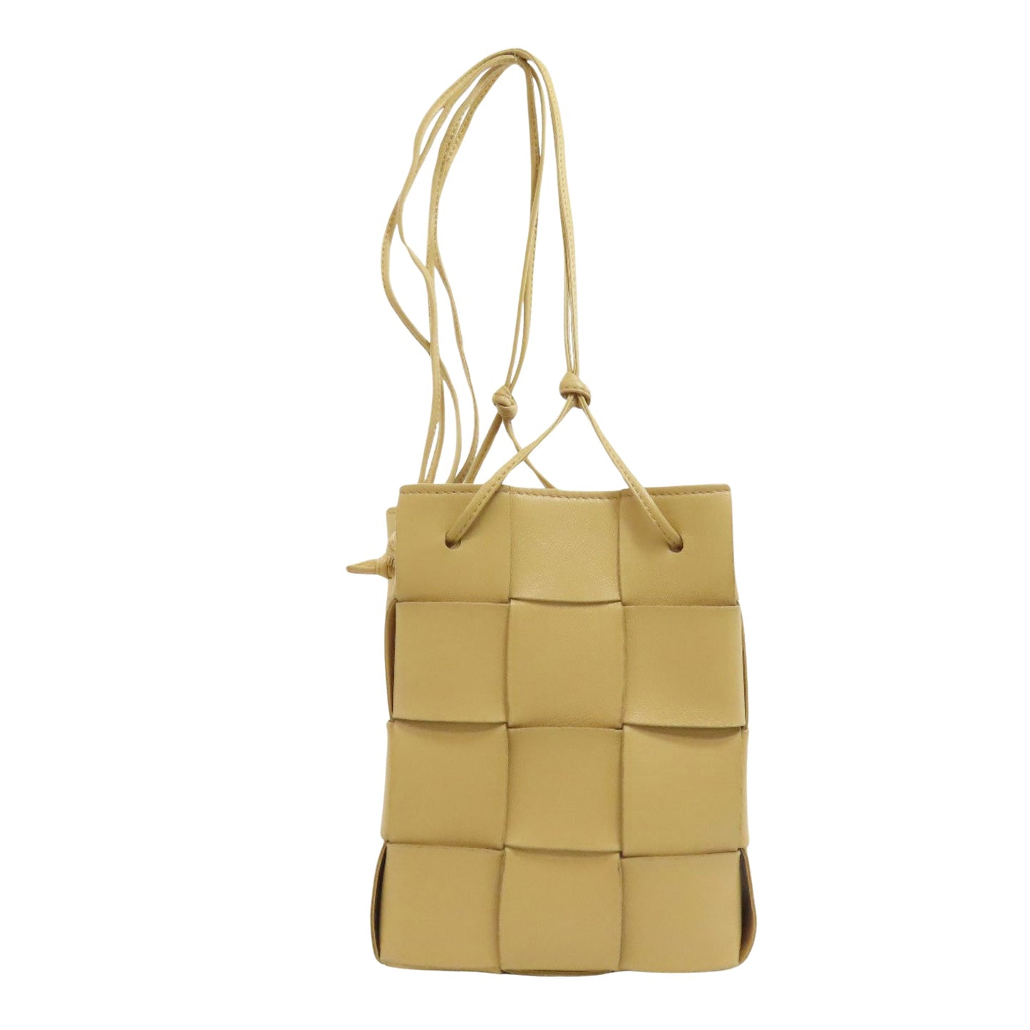 Bottega Veneta Cassette, Beige, Leather, shoulder