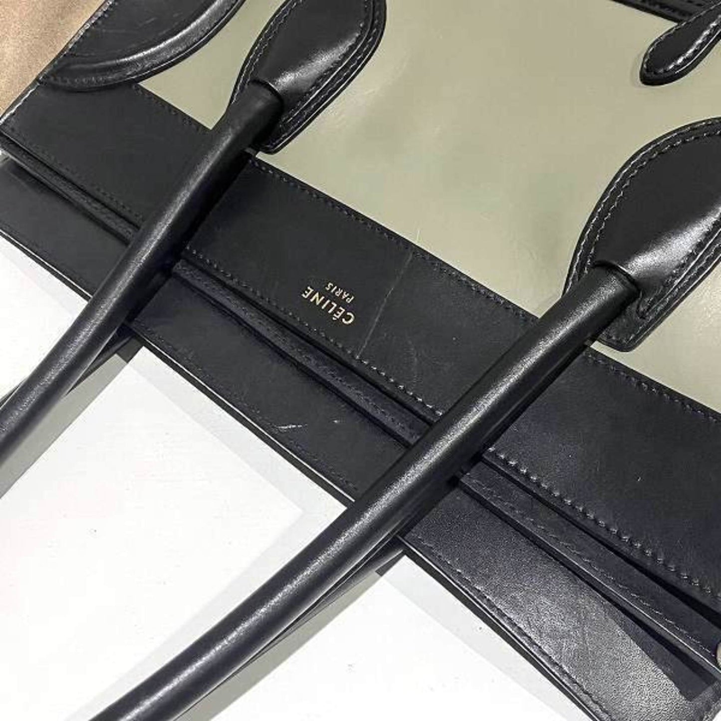 Céline Luggage, Multicolour, Leather, tote