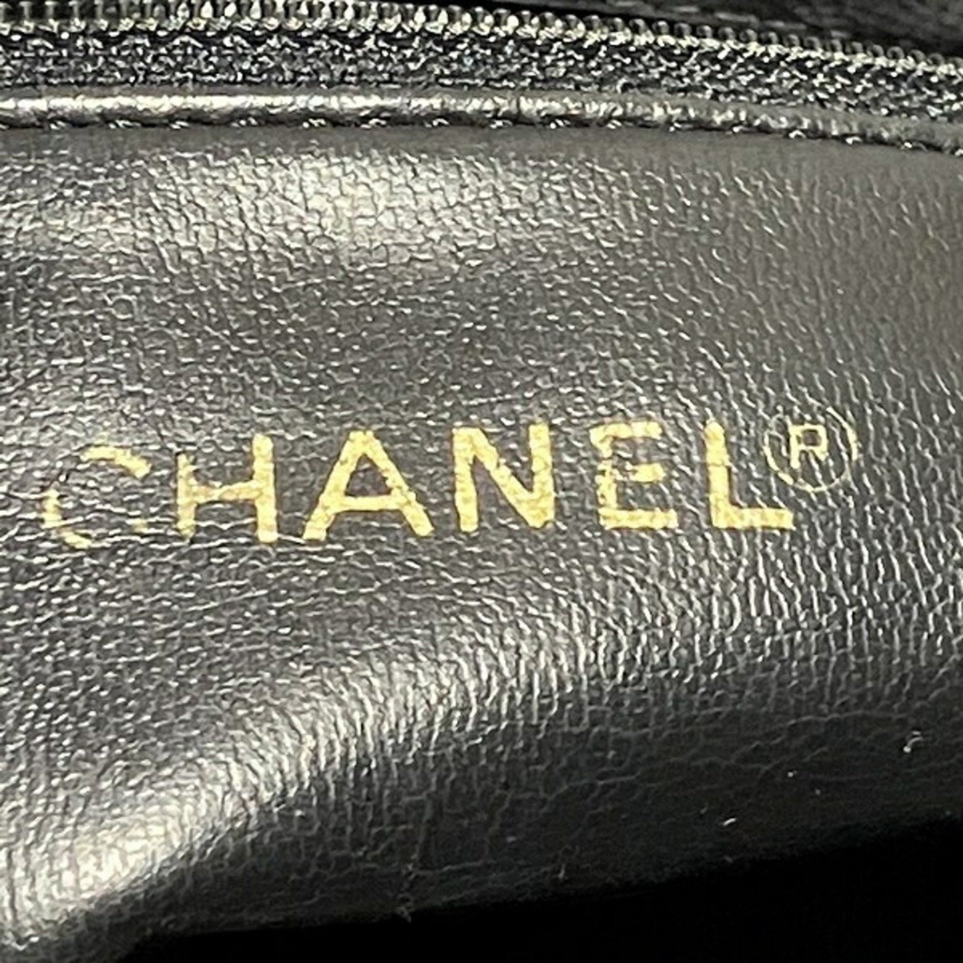 Chanel Coco Mark, Black, Leather, shoulder