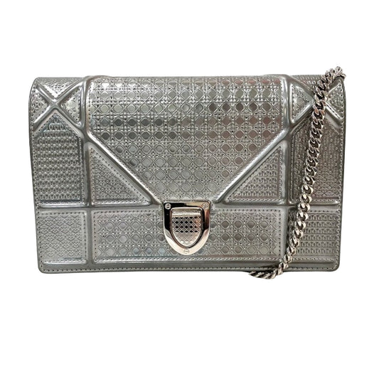 Dior Diorama, Silver, Leather, shoulder