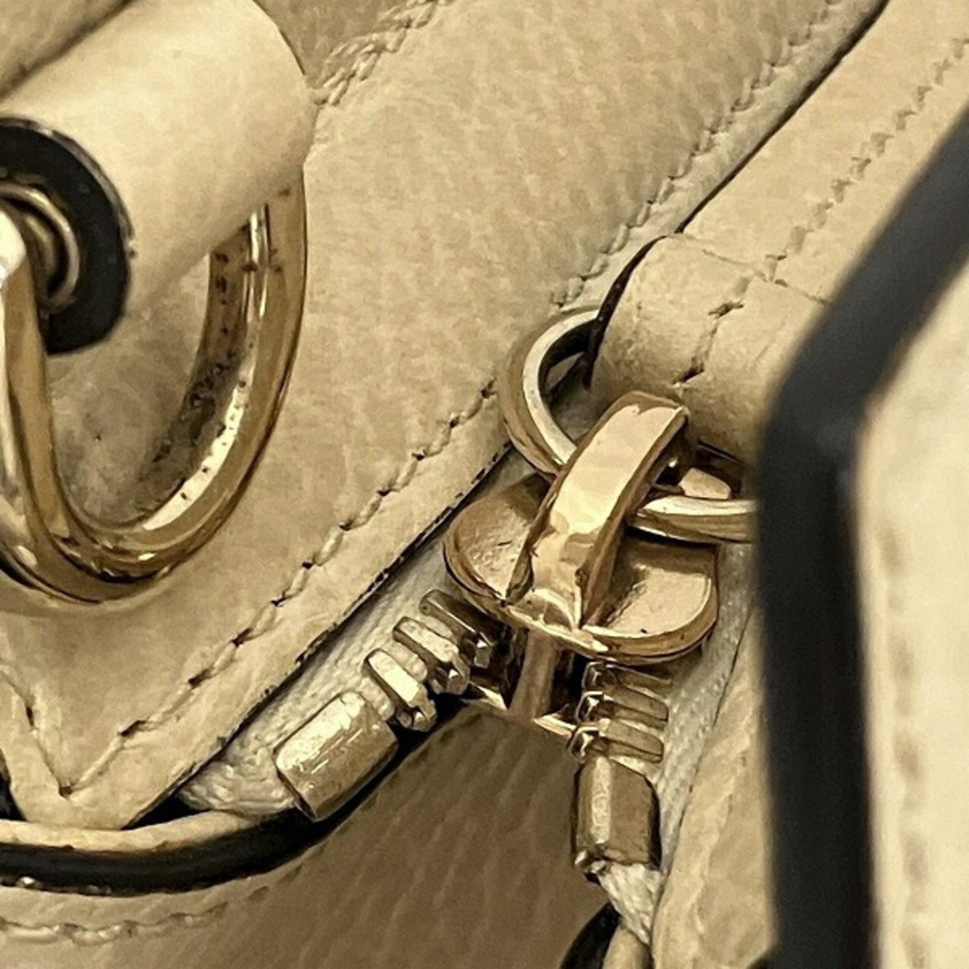 Gucci Soho, Ecru, Leather, handbag