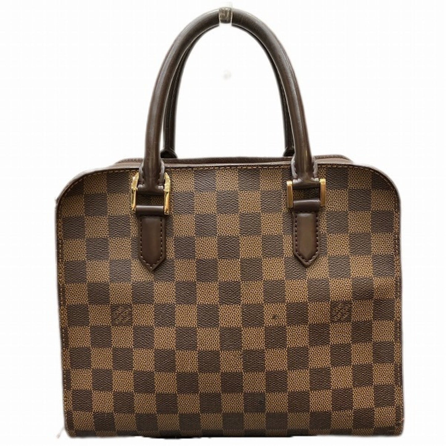 Louis Vuitton Triana, Brown, Canvas, handbag