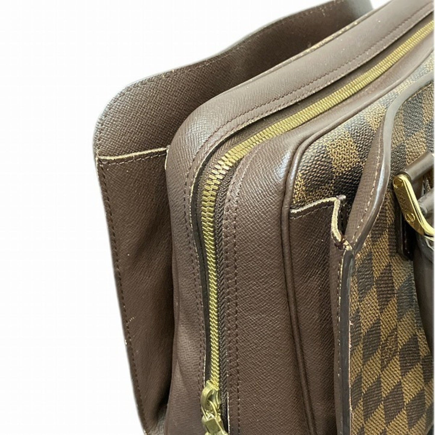 Louis Vuitton Triana, Brown, Canvas, handbag