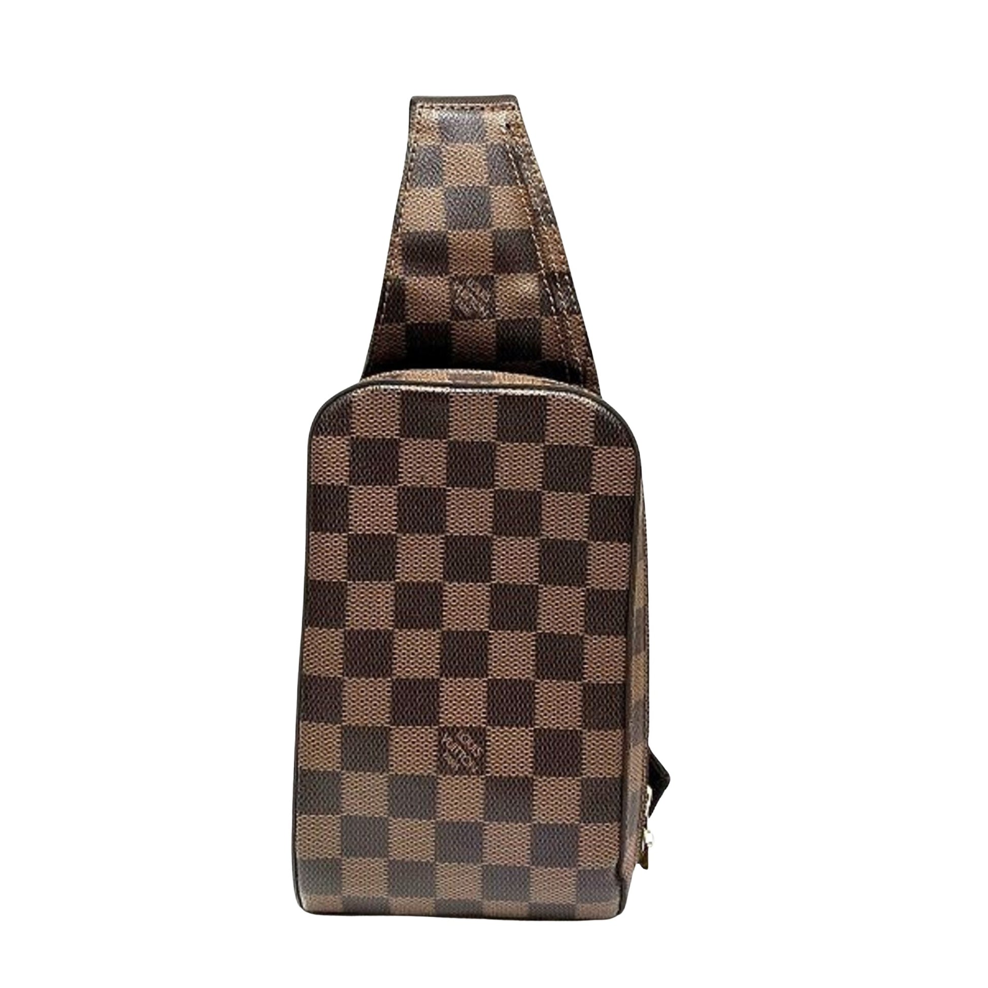 Louis Vuitton Geronimos, Brown, Canvas, shoulder