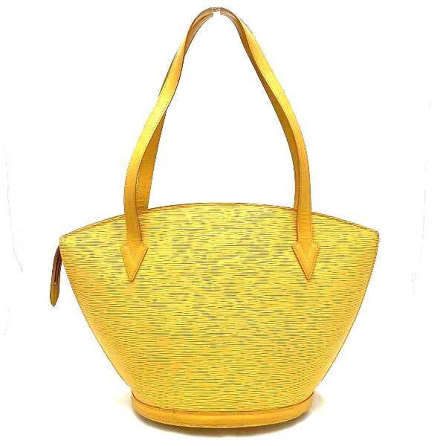 Louis Vuitton Alma, Yellow, Leather, handbag