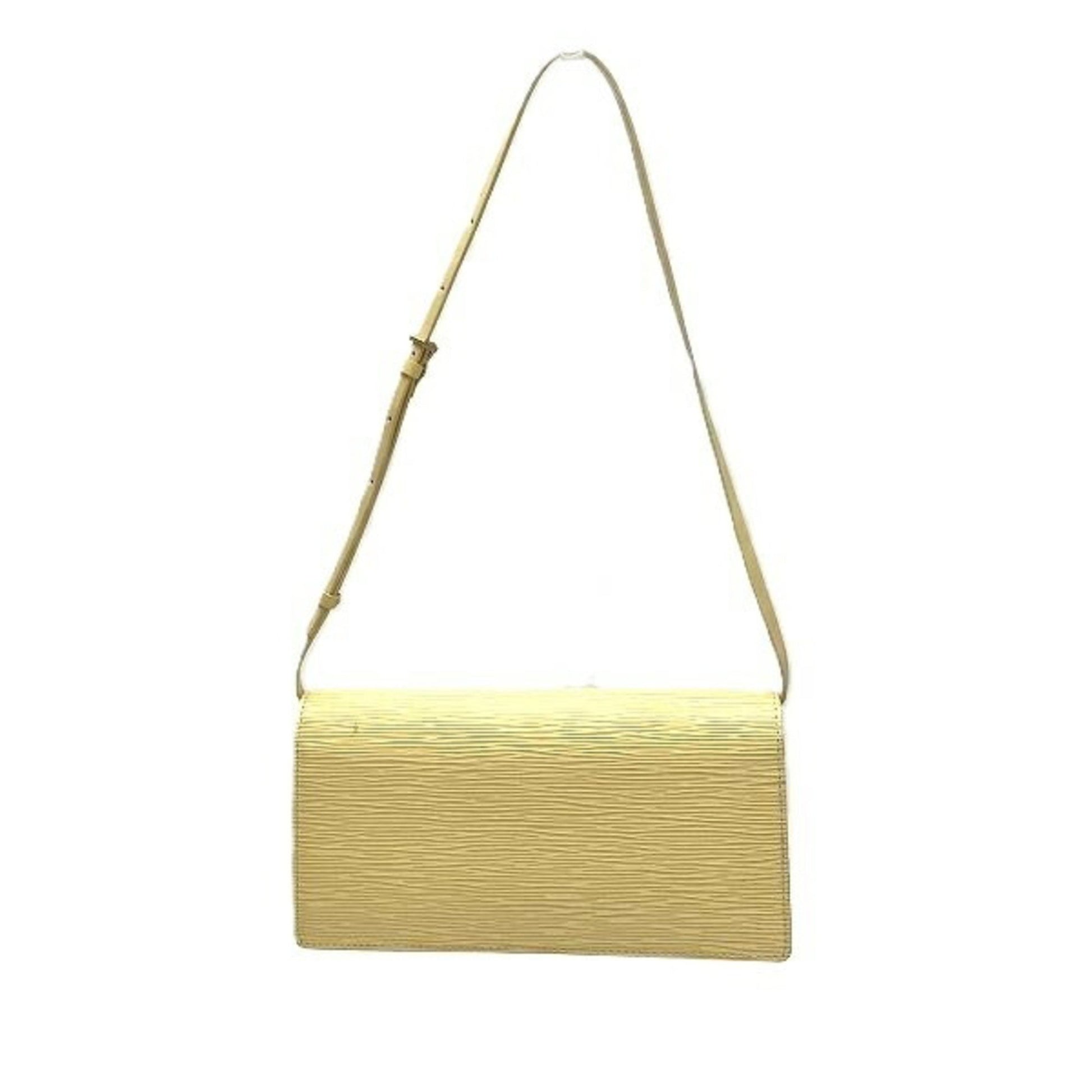 Louis Vuitton Honfleur, Beige, Leather, shoulder