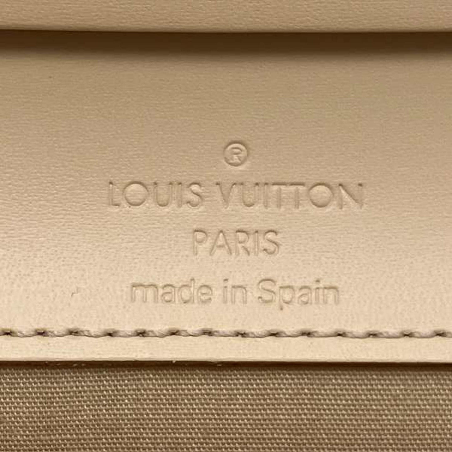 Louis Vuitton Honfleur, Beige, Leather, shoulder