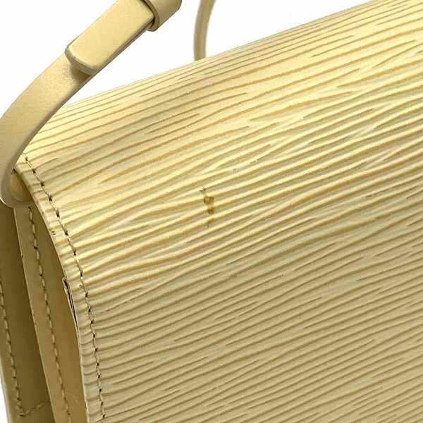 Louis Vuitton Honfleur, Beige, Leather, shoulder