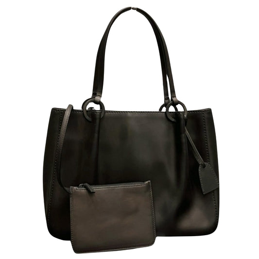 Gucci, Black, Leather, tote