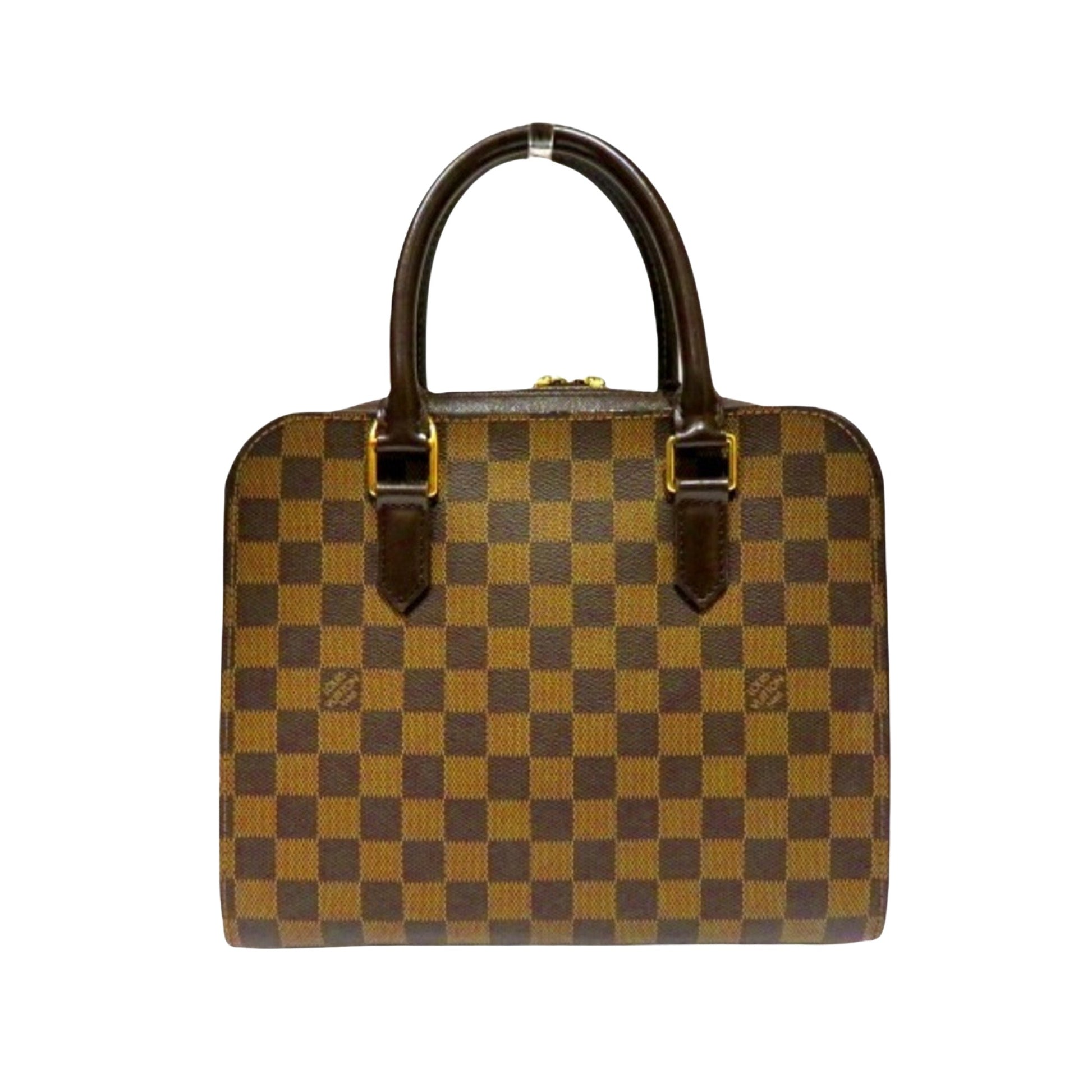 Louis Vuitton Triana, Brown, Canvas, handbag