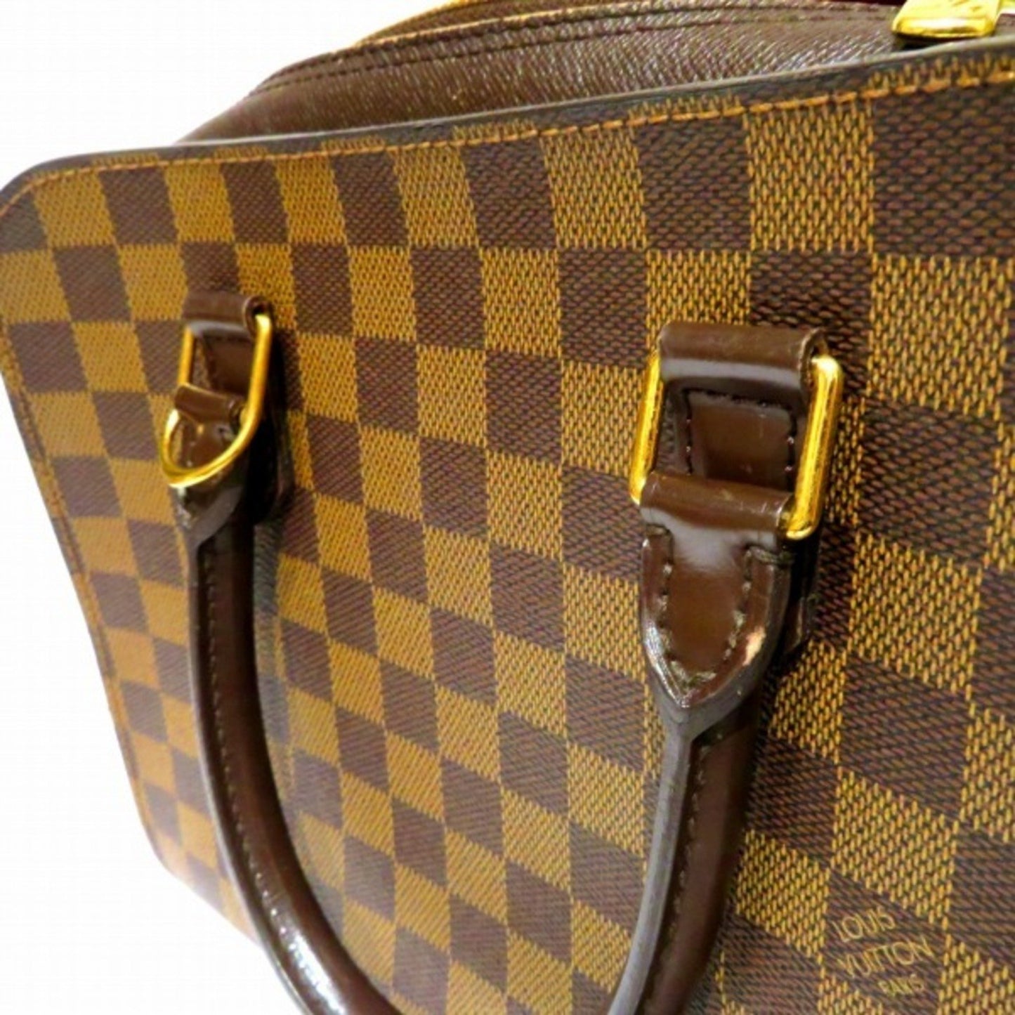 Louis Vuitton Triana, Brown, Canvas, handbag