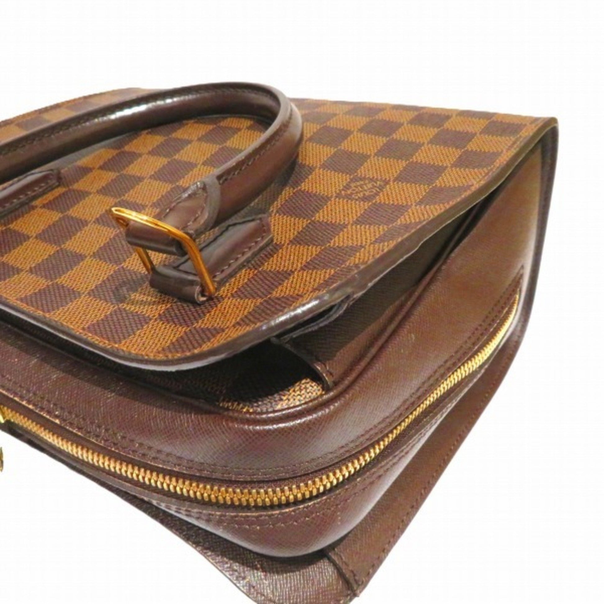 Louis Vuitton Triana, Brown, Canvas, handbag