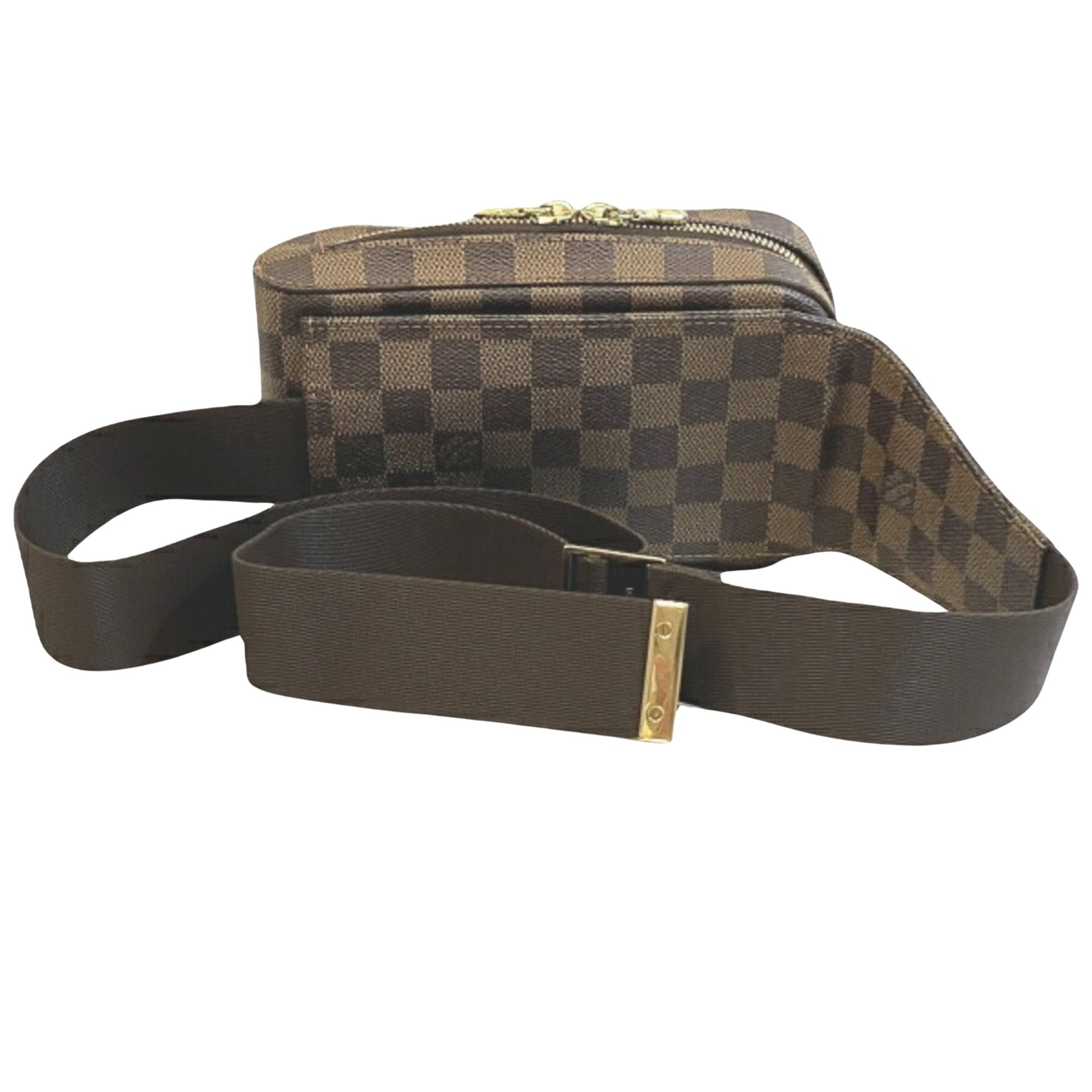 Louis Vuitton Geronimos, Brown, Canvas, clutch