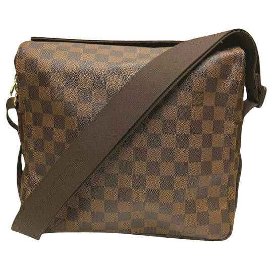 Louis Vuitton Naviglio, Brown, Canvas, shoulder