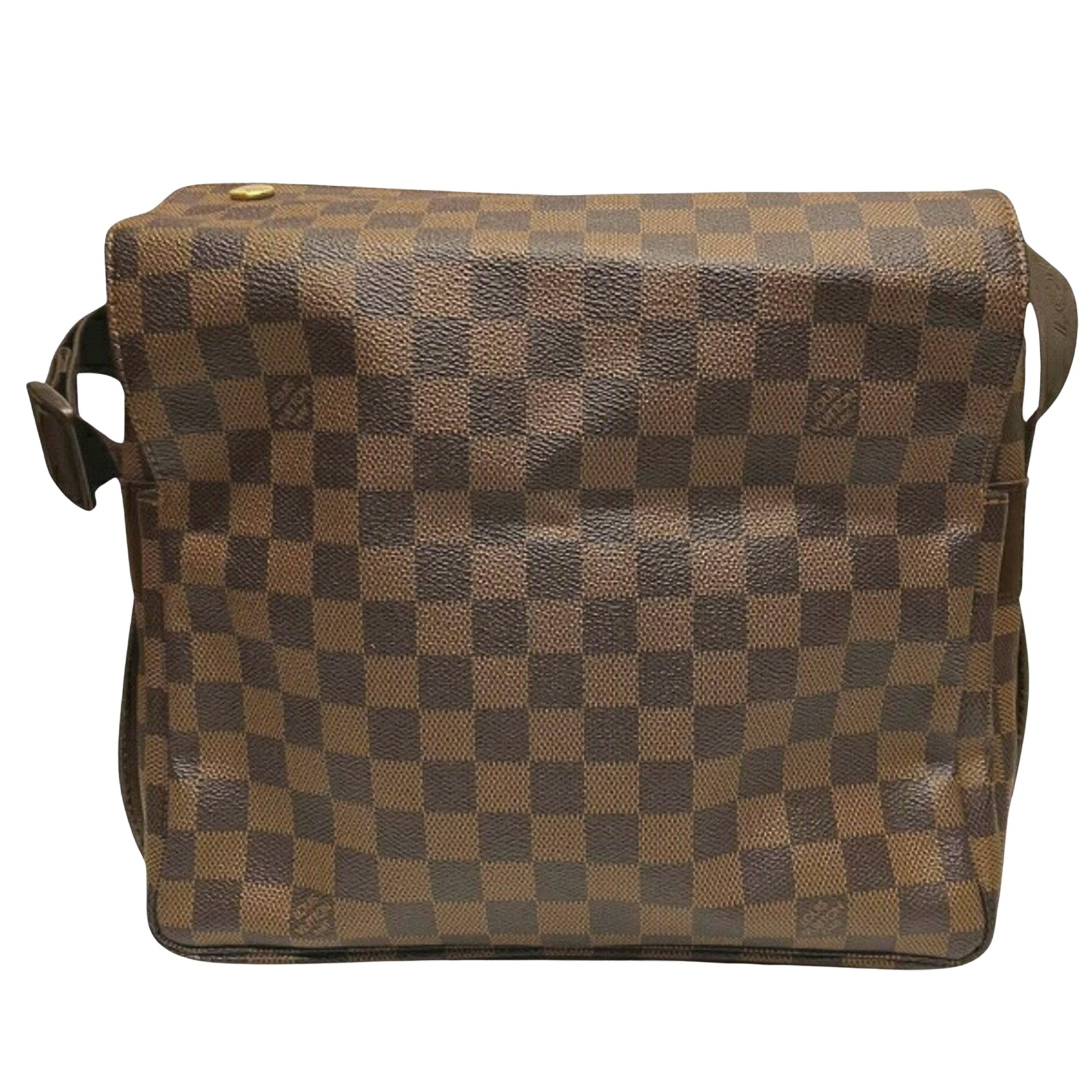 Louis Vuitton Naviglio, Brown, Canvas, shoulder