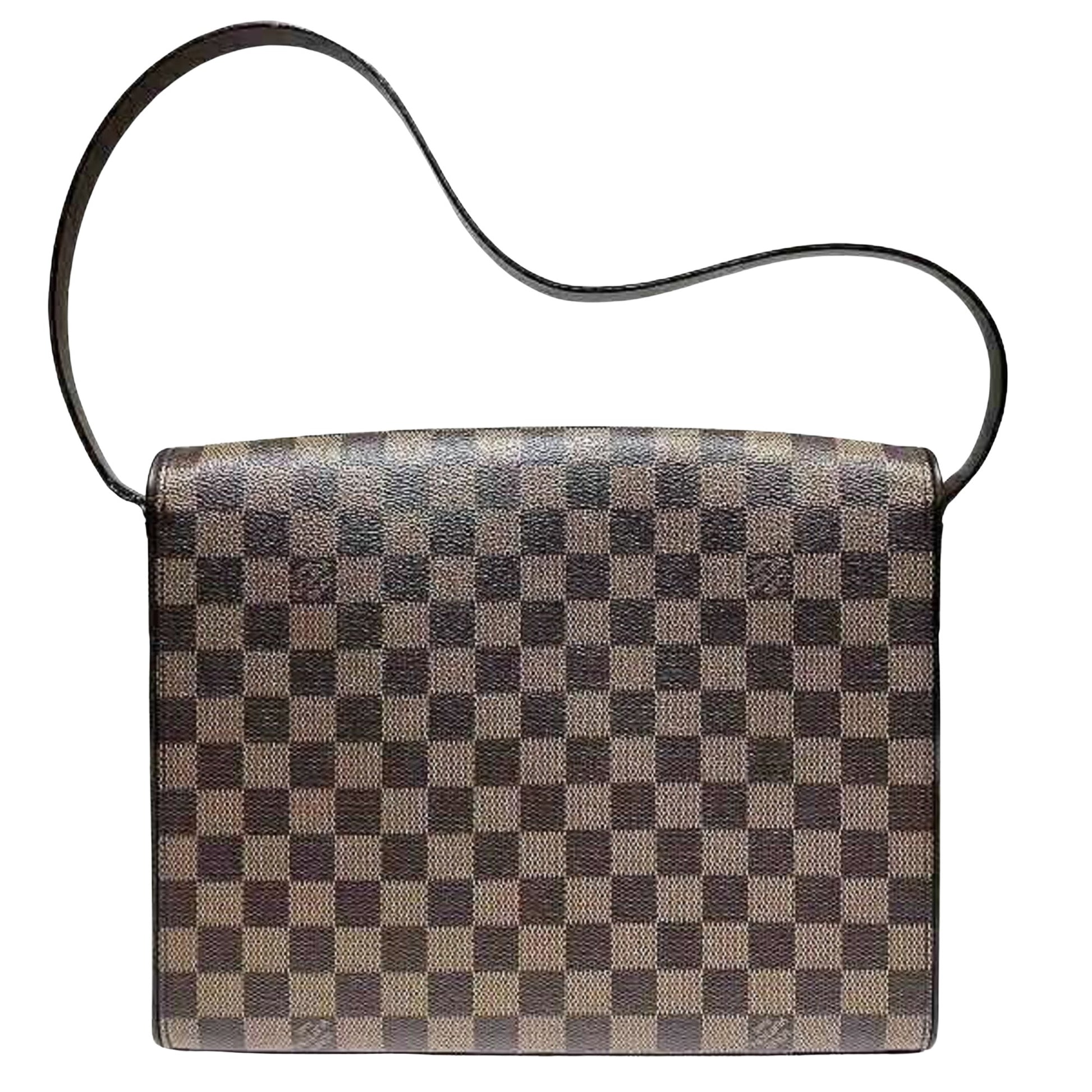 Louis Vuitton Tribeca, Brown, Canvas, shoulder