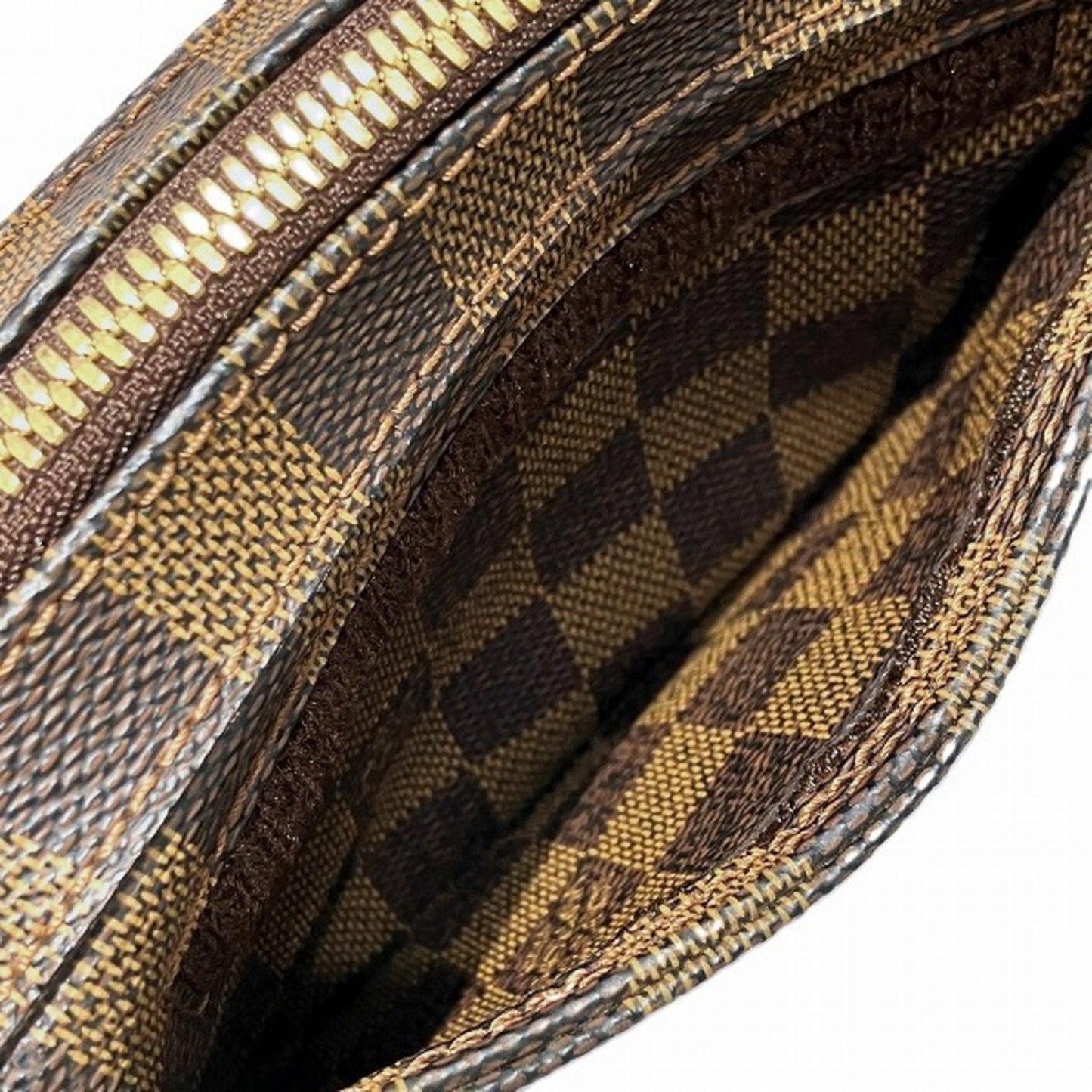 Louis Vuitton Geronimos, Brown, Canvas, clutch