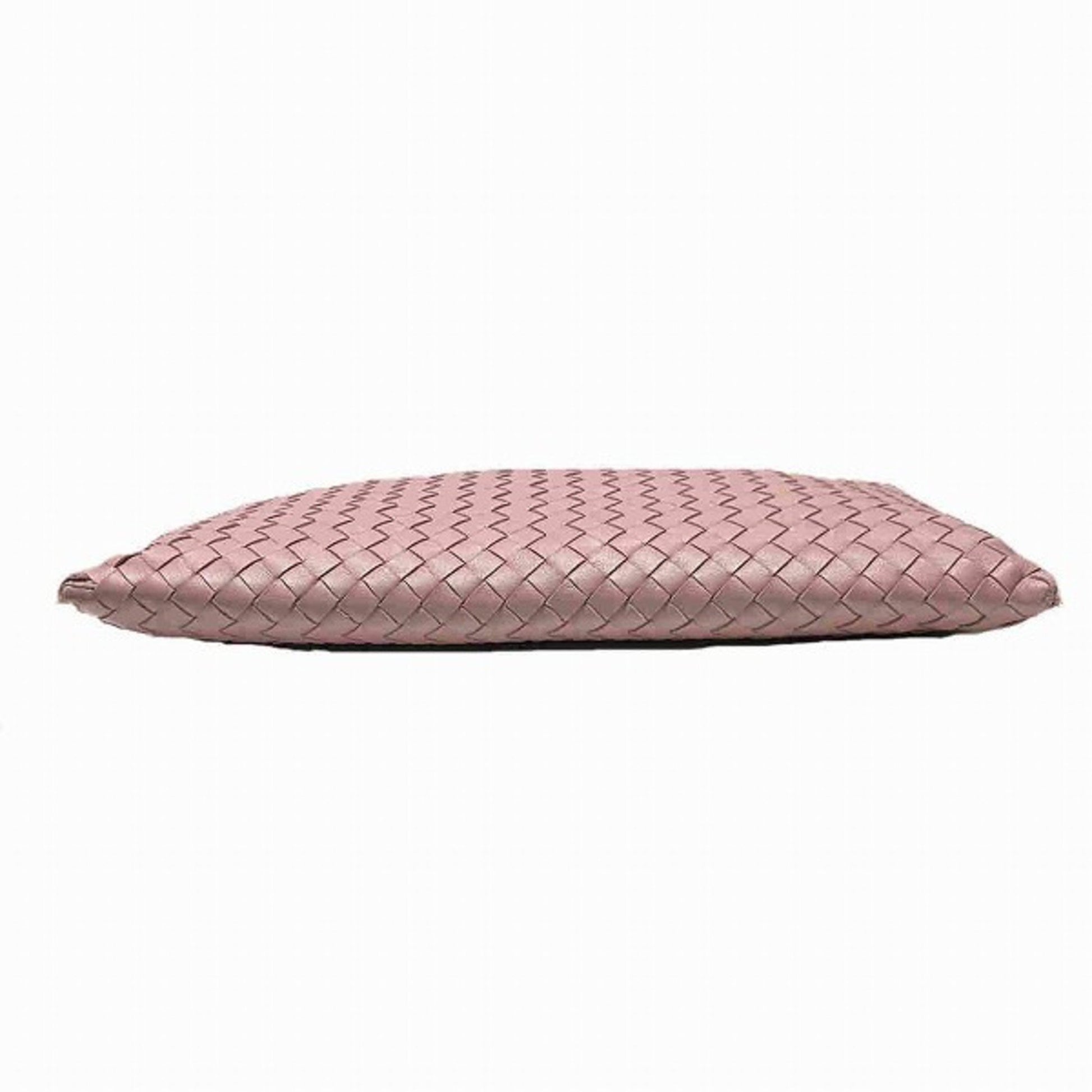 Bottega Veneta Intrecciato, Pink, Leather, clutch