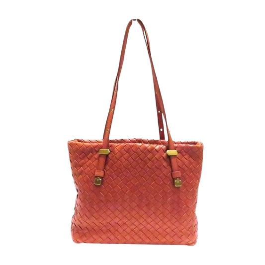 Bottega Veneta Intrecciato, Orange, Leather, shoulder