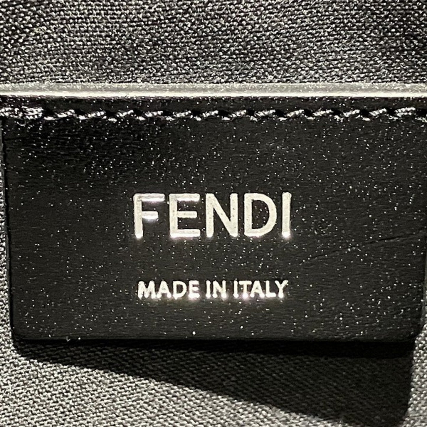 Fendi Roma, Black, Leather, clutch