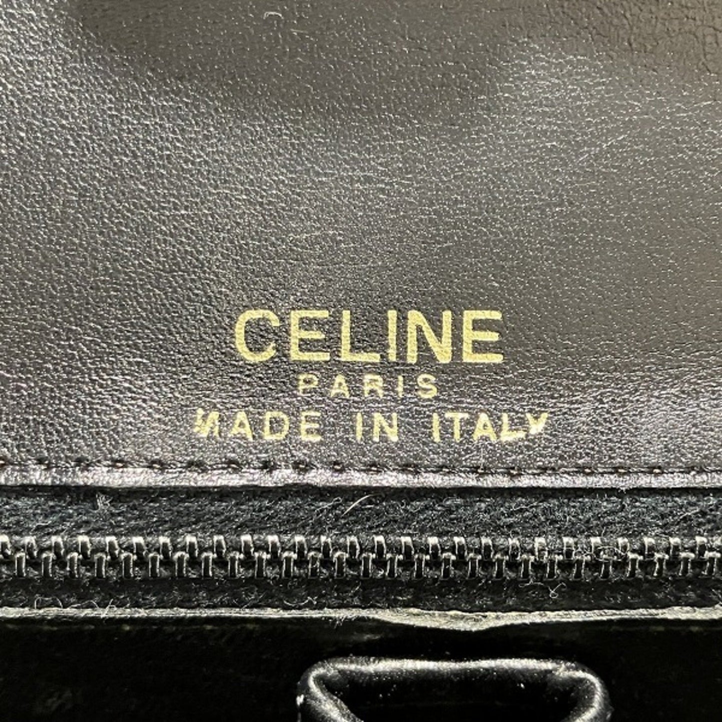 Céline, Black, Leather, shoulder