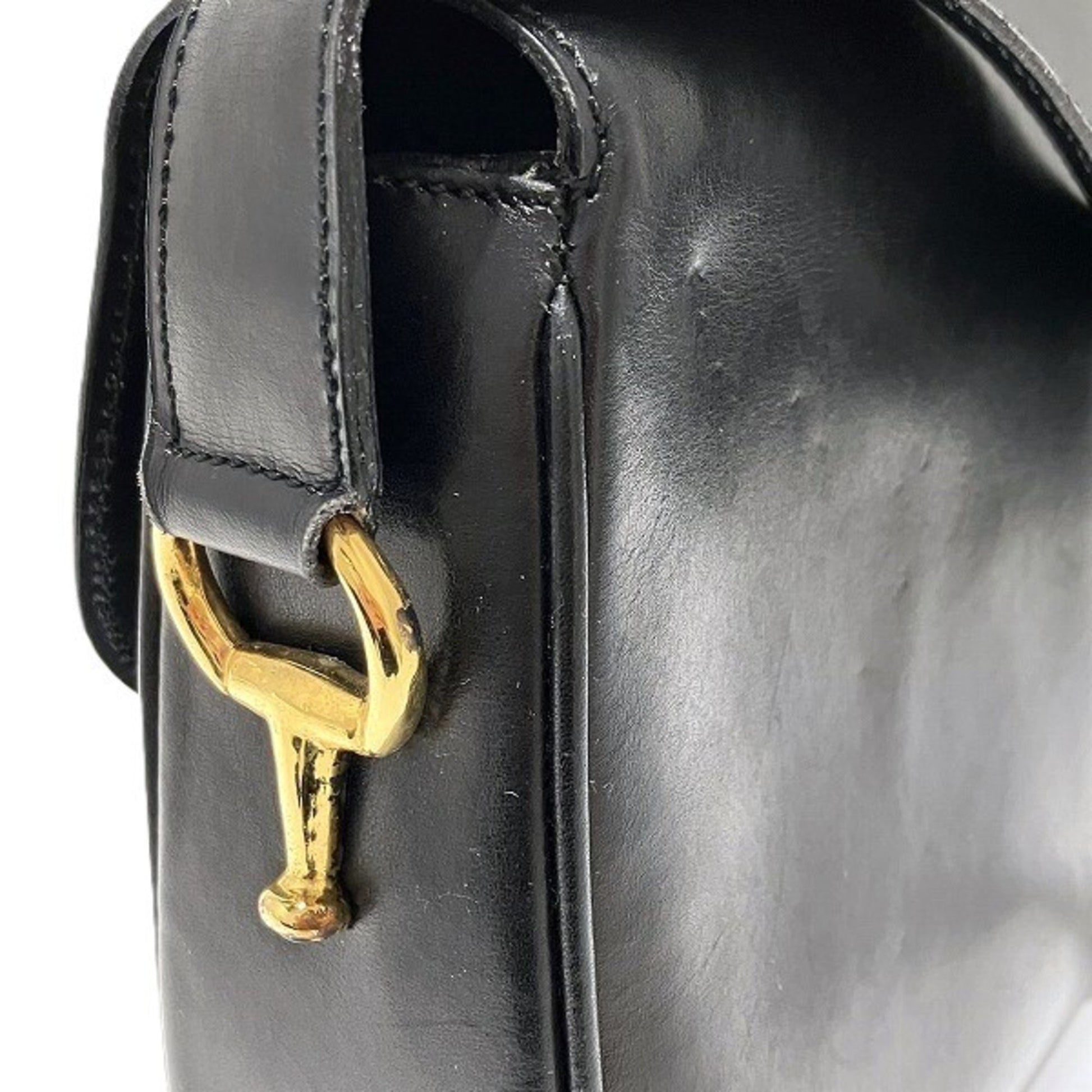 Céline, Black, Leather, shoulder