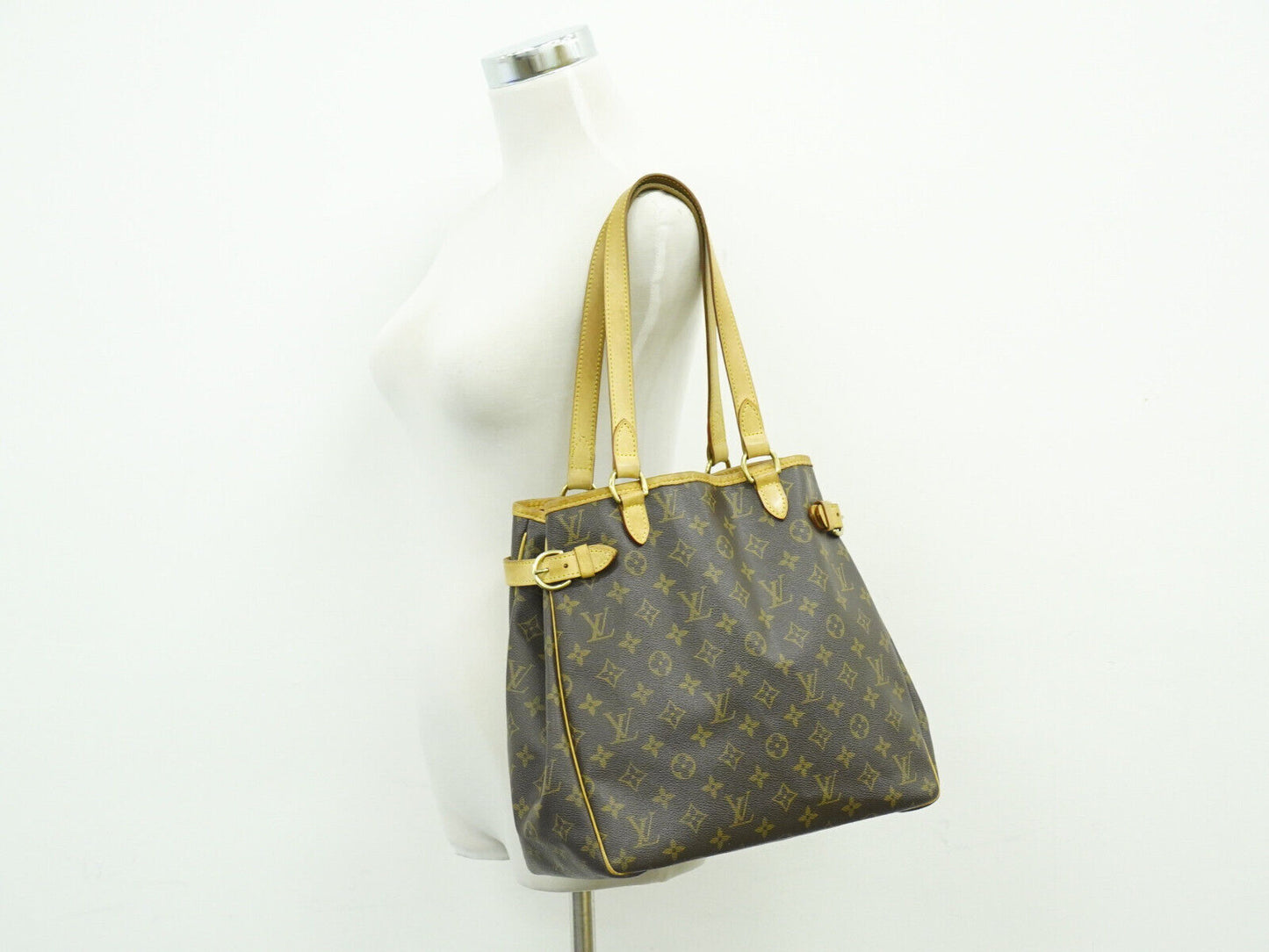 Louis Vuitton Batignolles, Brown, Canvas, tote