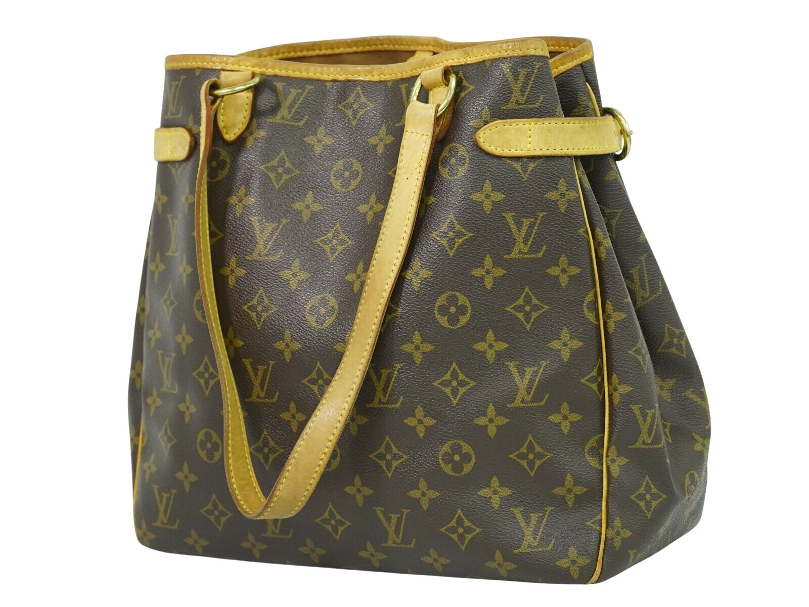 Louis Vuitton Batignolles, Brown, Canvas, tote