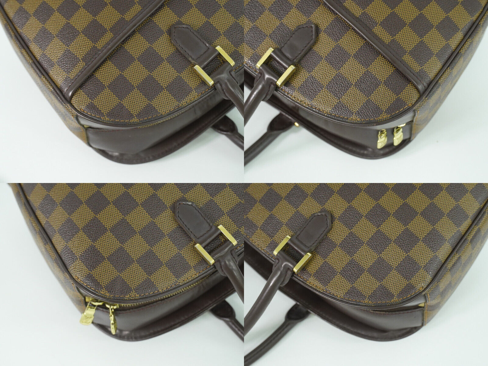 Louis Vuitton Sarria, Brown, Canvas, handbag