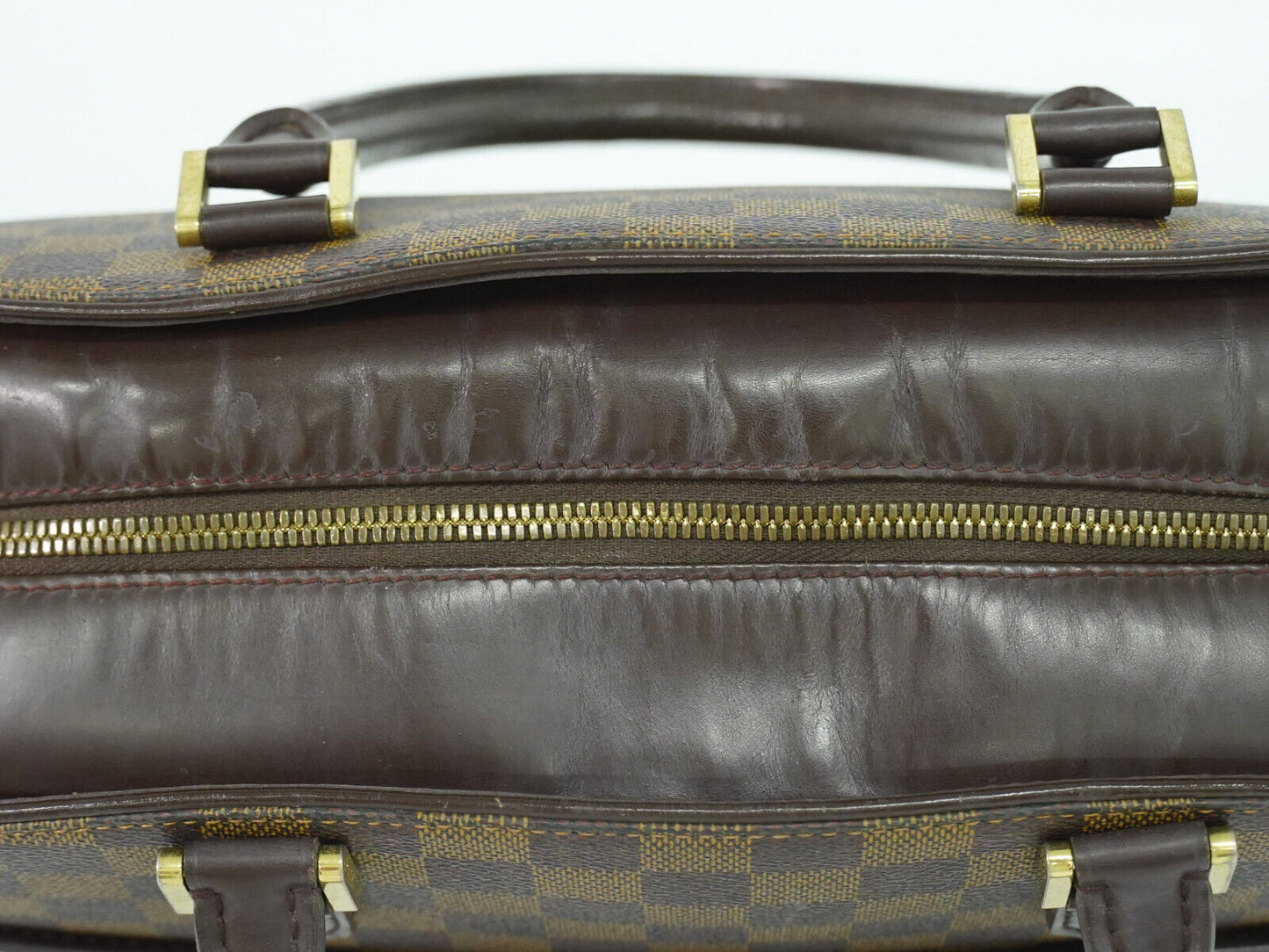 Louis Vuitton Sarria, Brown, Canvas, handbag