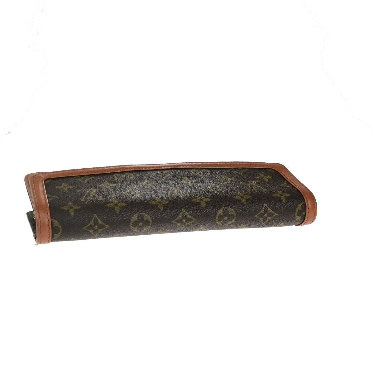 Louis Vuitton Pochette Dame, Brown, Canvas, clutch