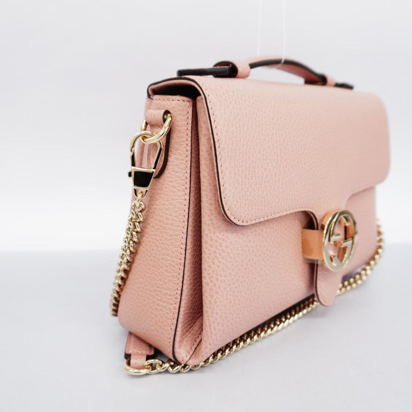 Gucci Interlocking, Pink, Leather, shoulder