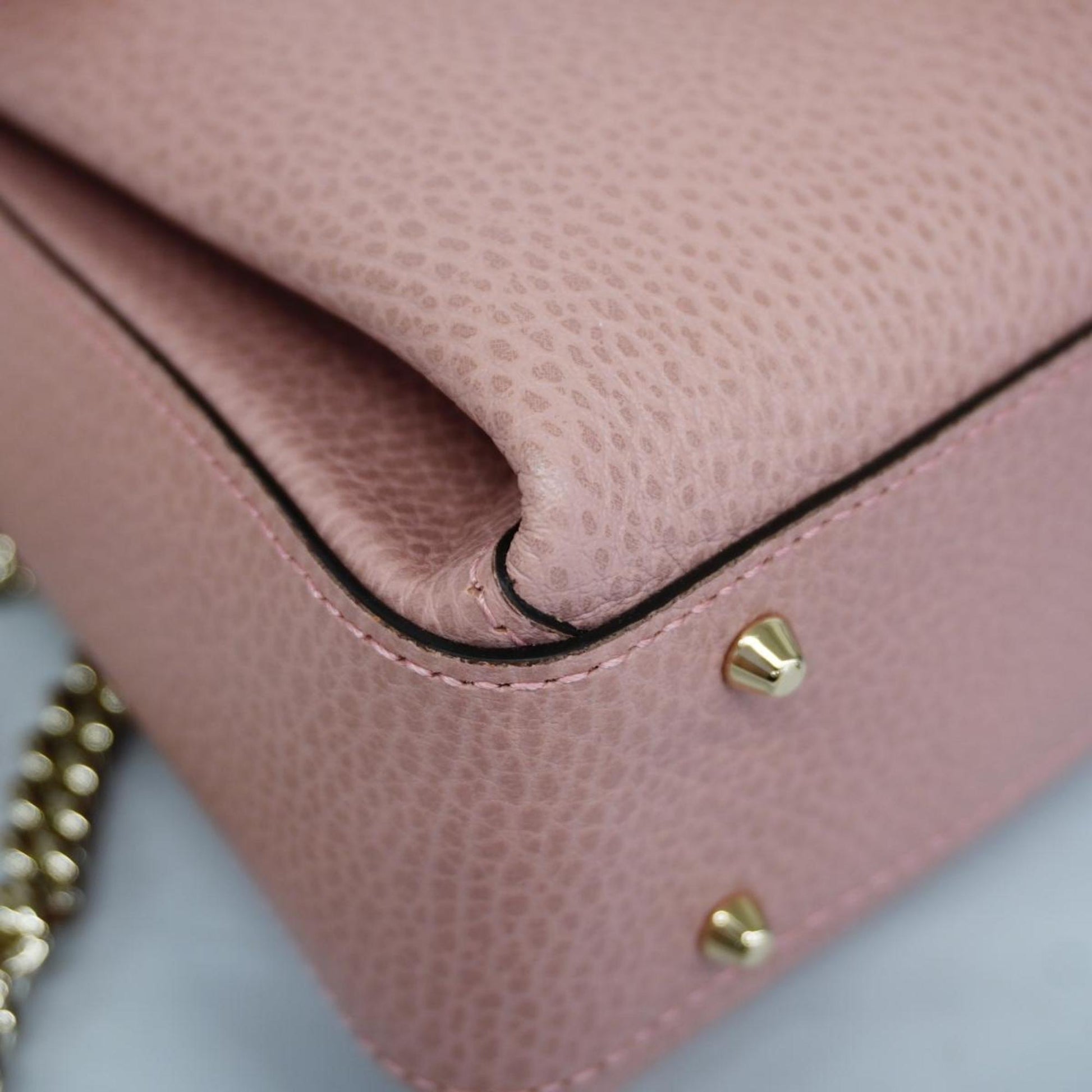 Gucci Interlocking, Pink, Leather, shoulder