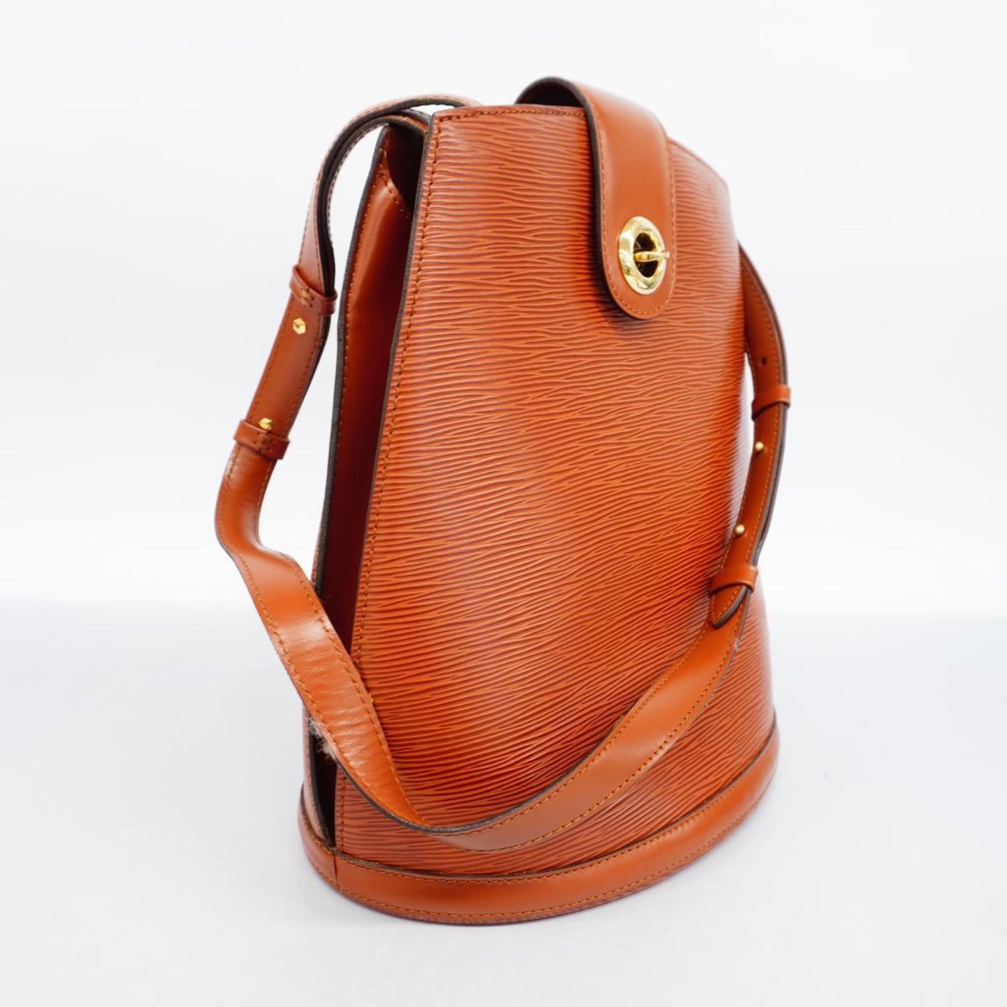 Louis Vuitton Cluny, Brown, Leather, shoulder