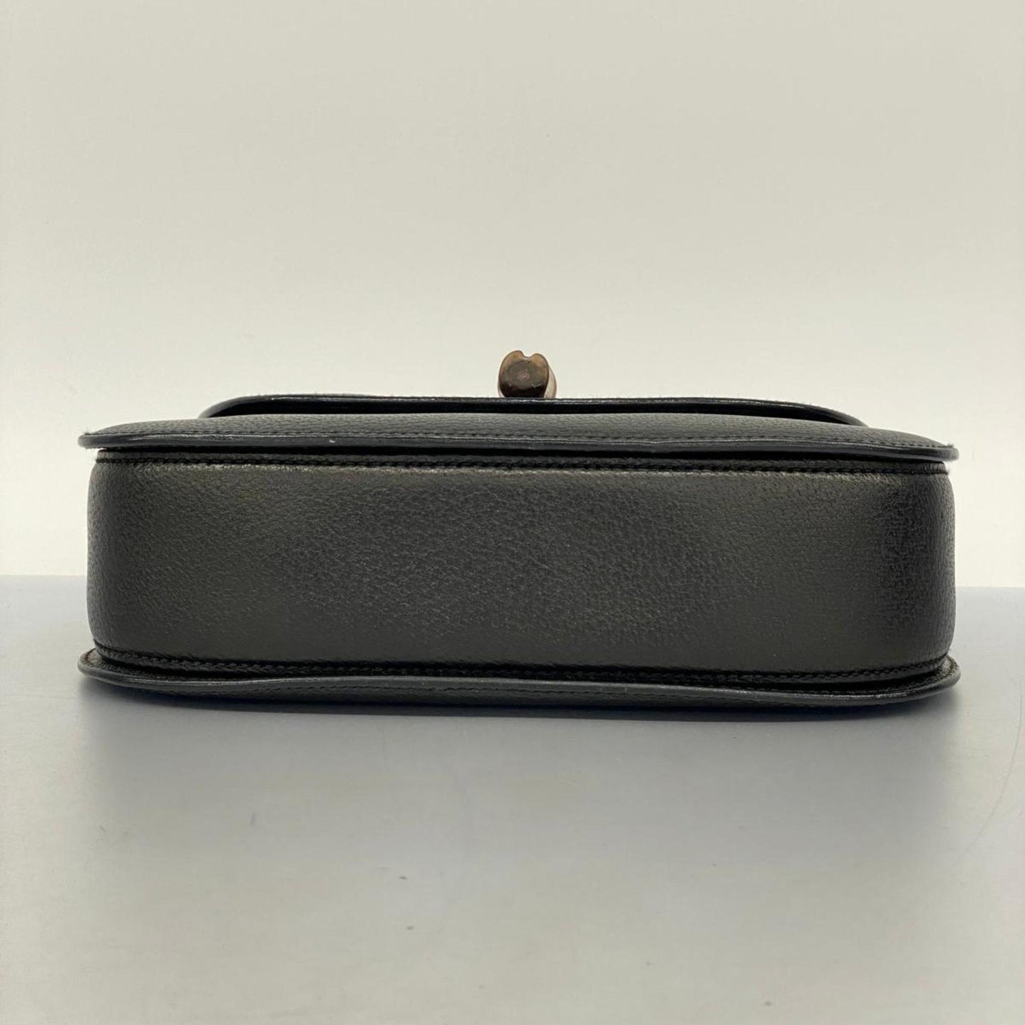 Gucci Bamboo, Black, Leather, handbag