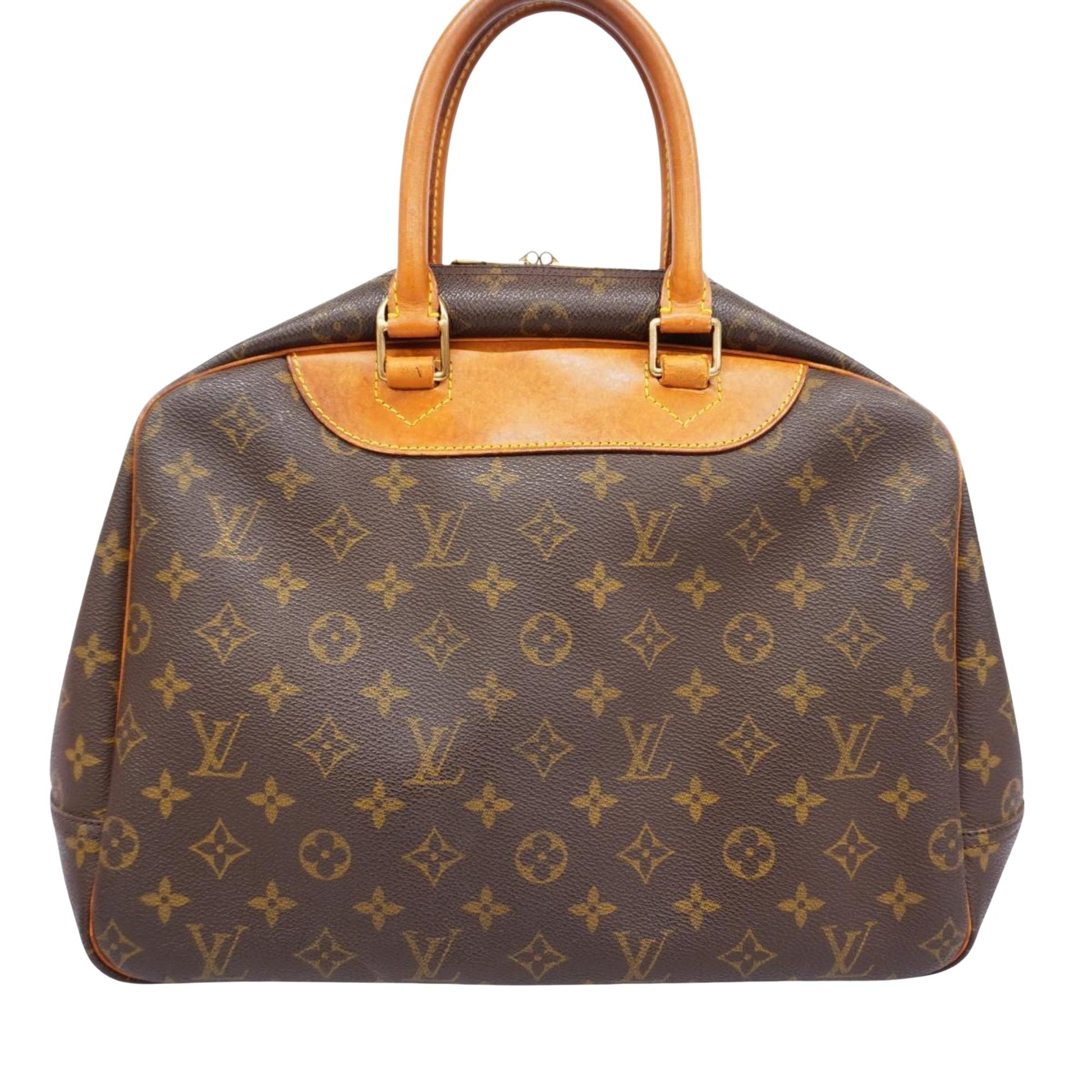 Louis Vuitton Deauville, Brown, Canvas, handbag