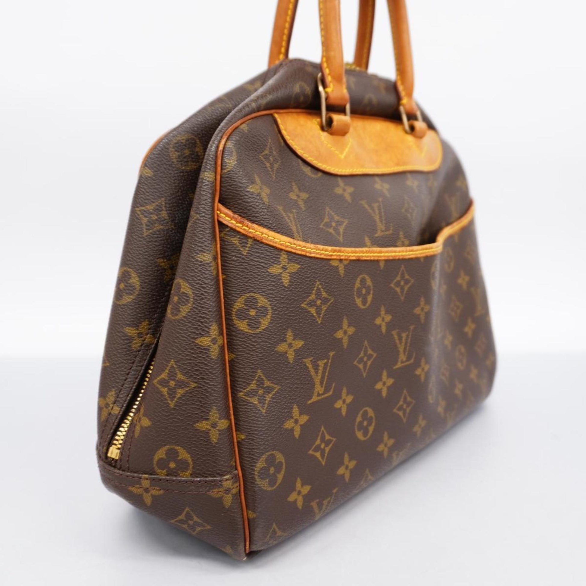 Louis Vuitton Deauville, Brown, Canvas, handbag