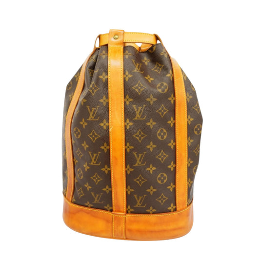 Louis Vuitton Randonnée, Brown, Canvas, shoulder