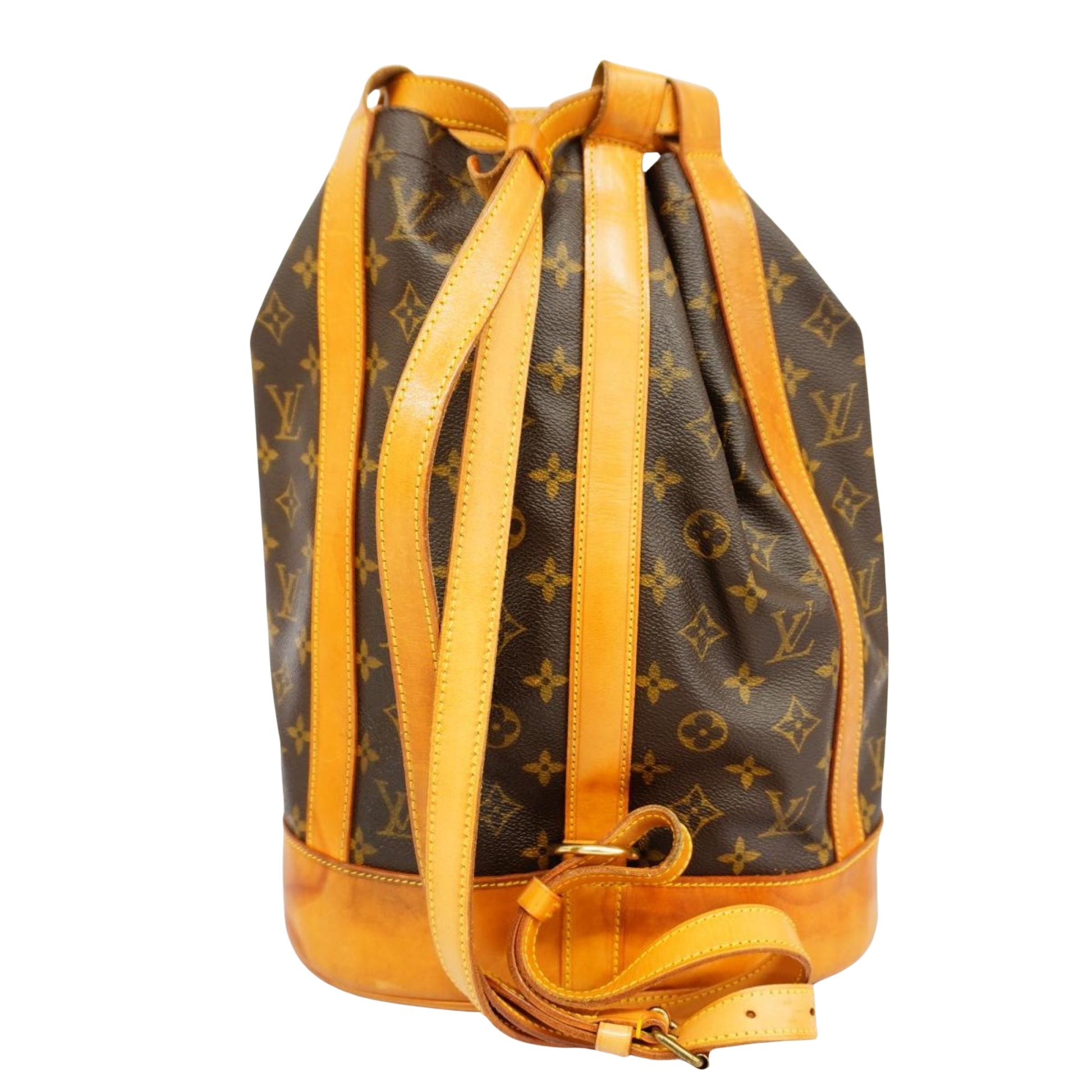 Louis Vuitton Randonnée, Brown, Canvas, shoulder