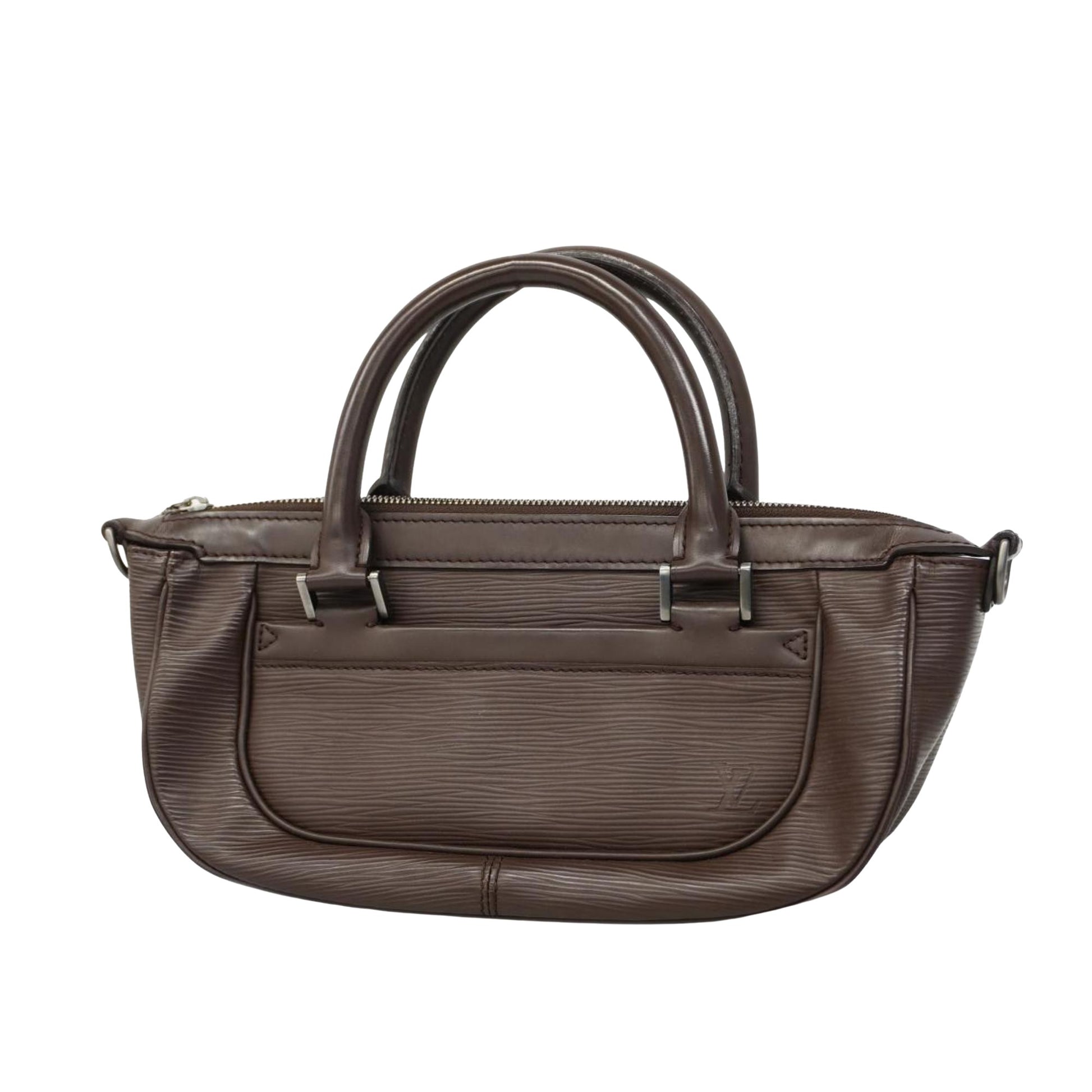 Louis Vuitton Danura, Brown, Leather, handbag