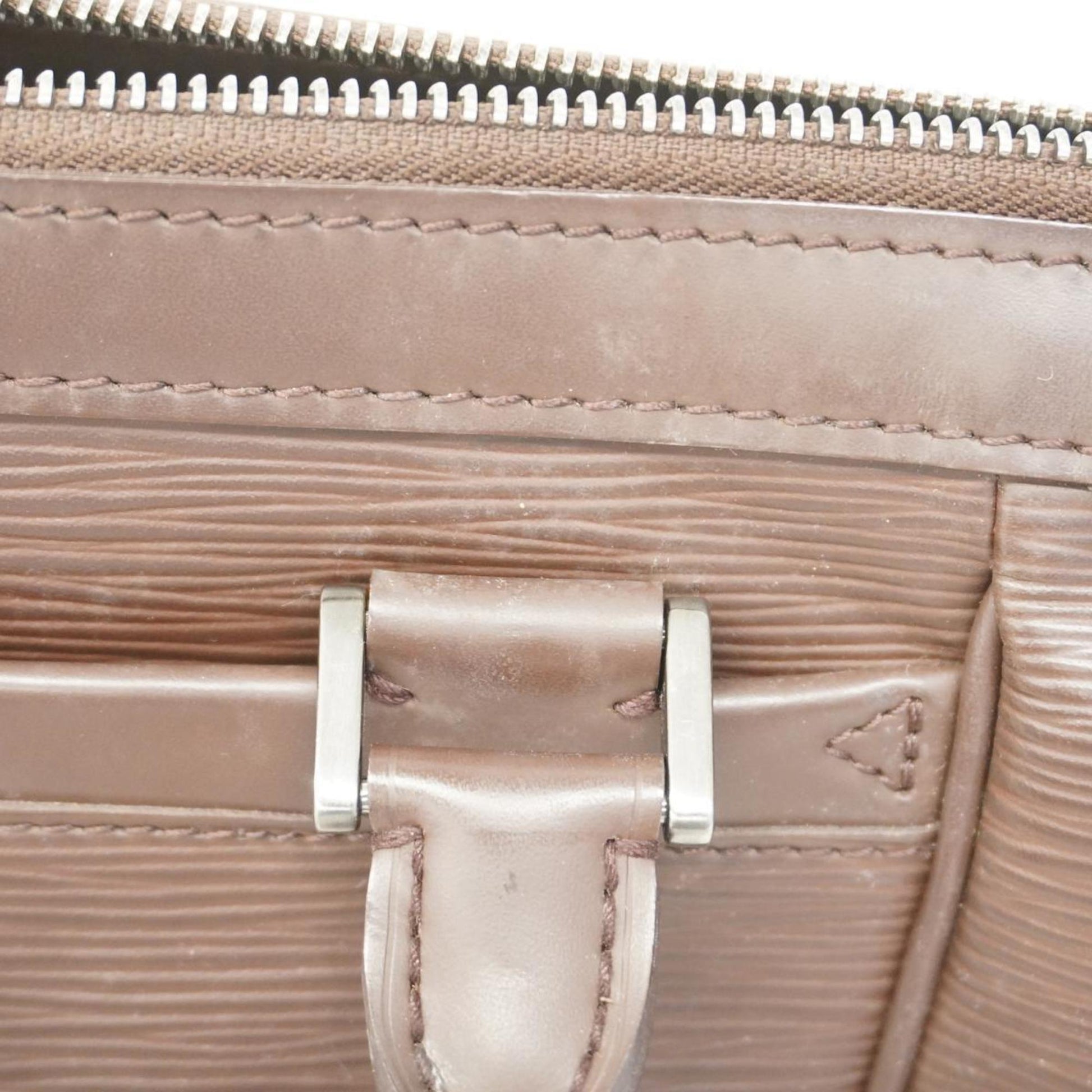 Louis Vuitton Danura, Brown, Leather, handbag