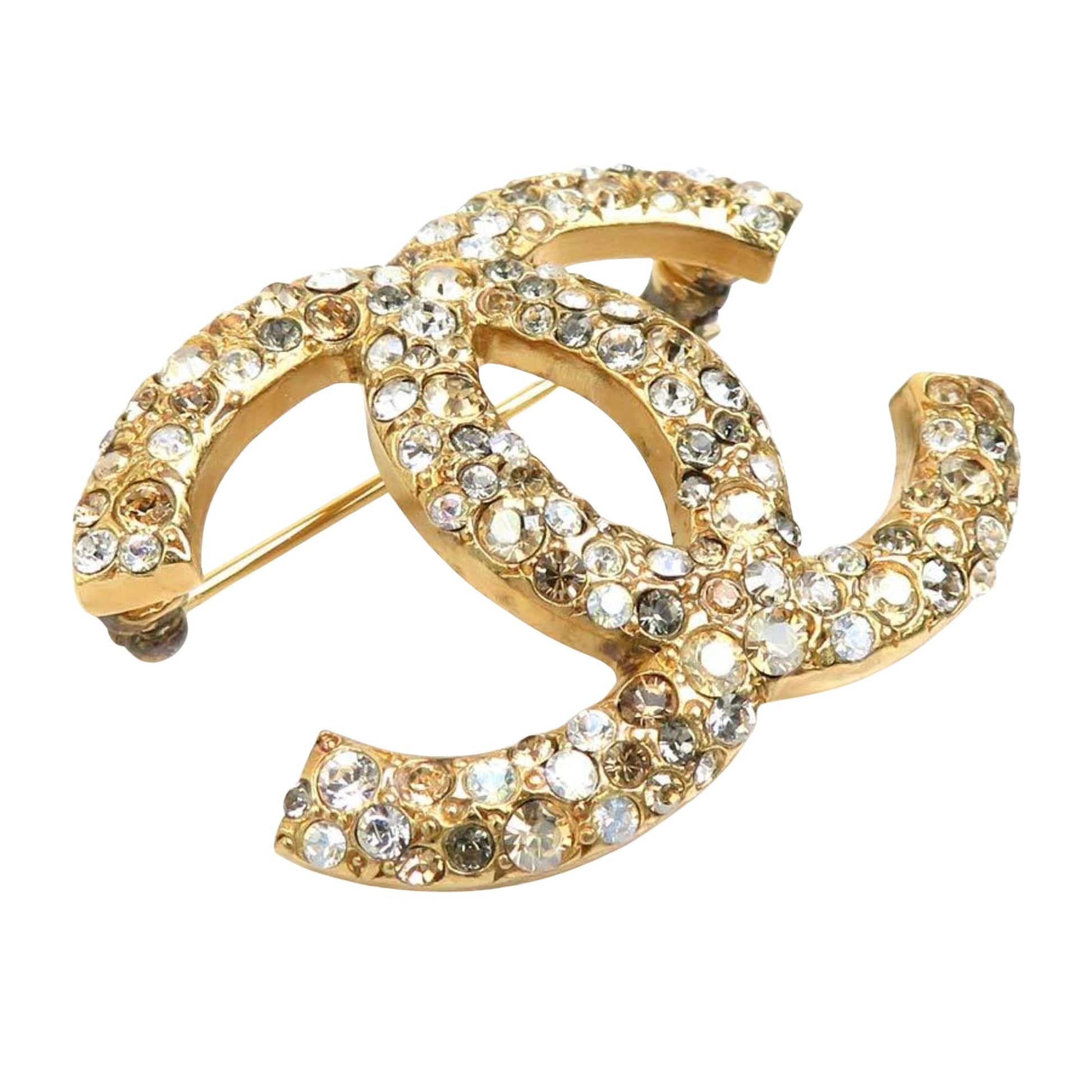 Chanel Coco Mark, Gold, Metal, brooch