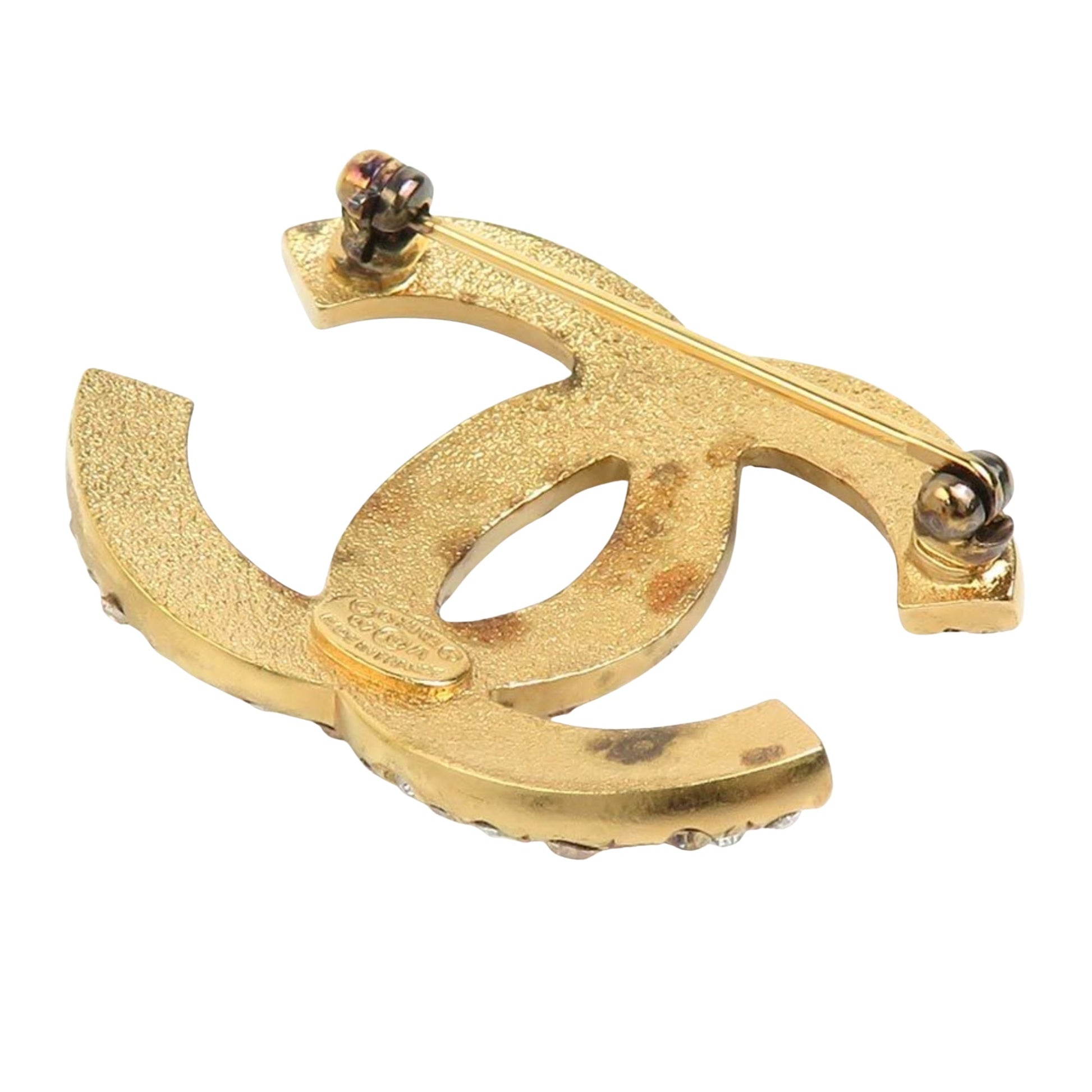 Chanel Coco Mark, Gold, Metal, brooch