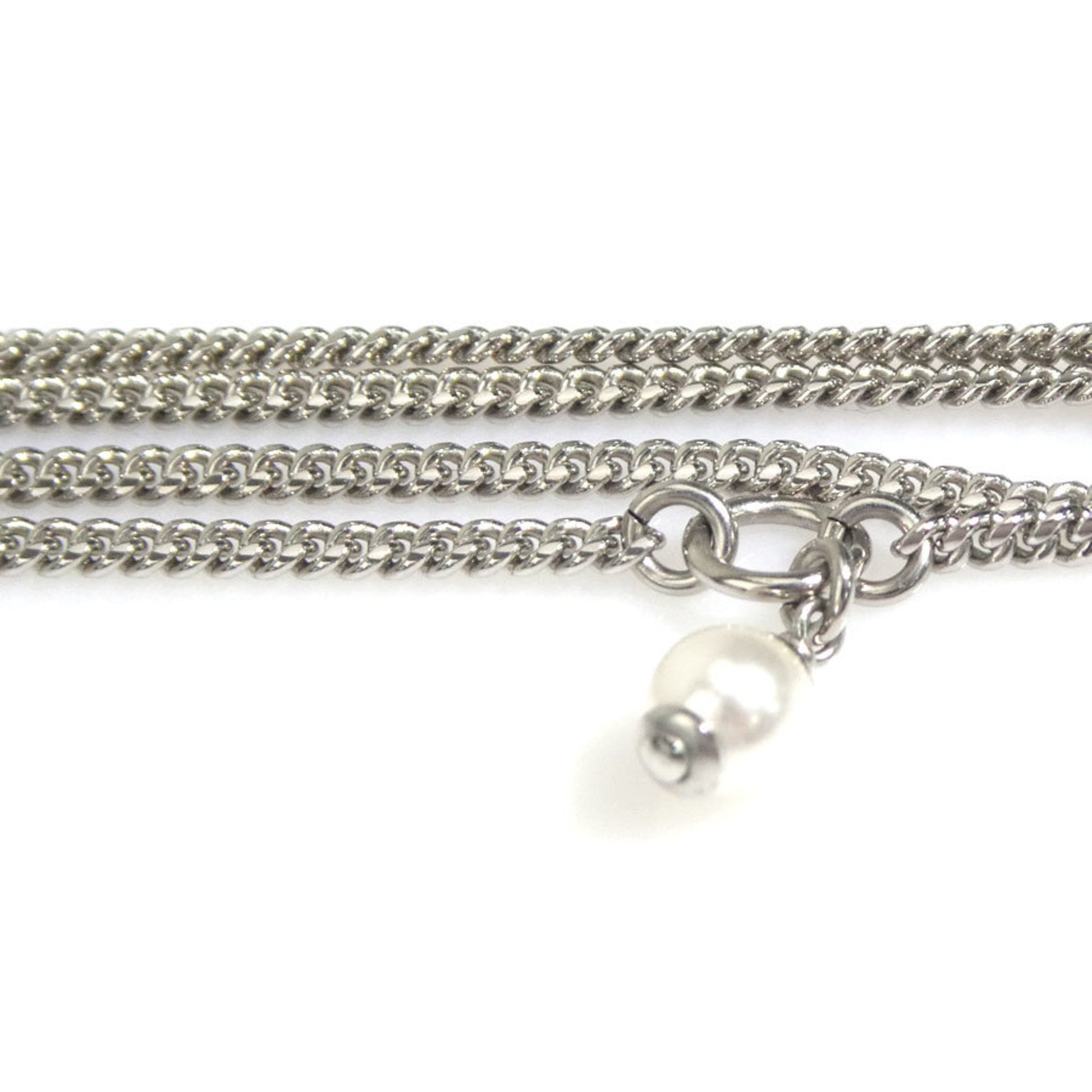 Chanel Coco Mark, Silver, Metal, necklace