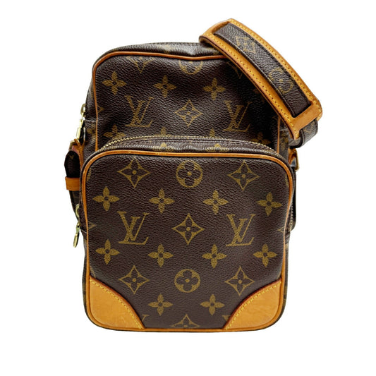 Louis Vuitton Amazon, Brown, Canvas, shoulder