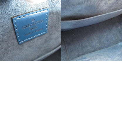 Louis Vuitton Sablon, Blue, Leather, handbag