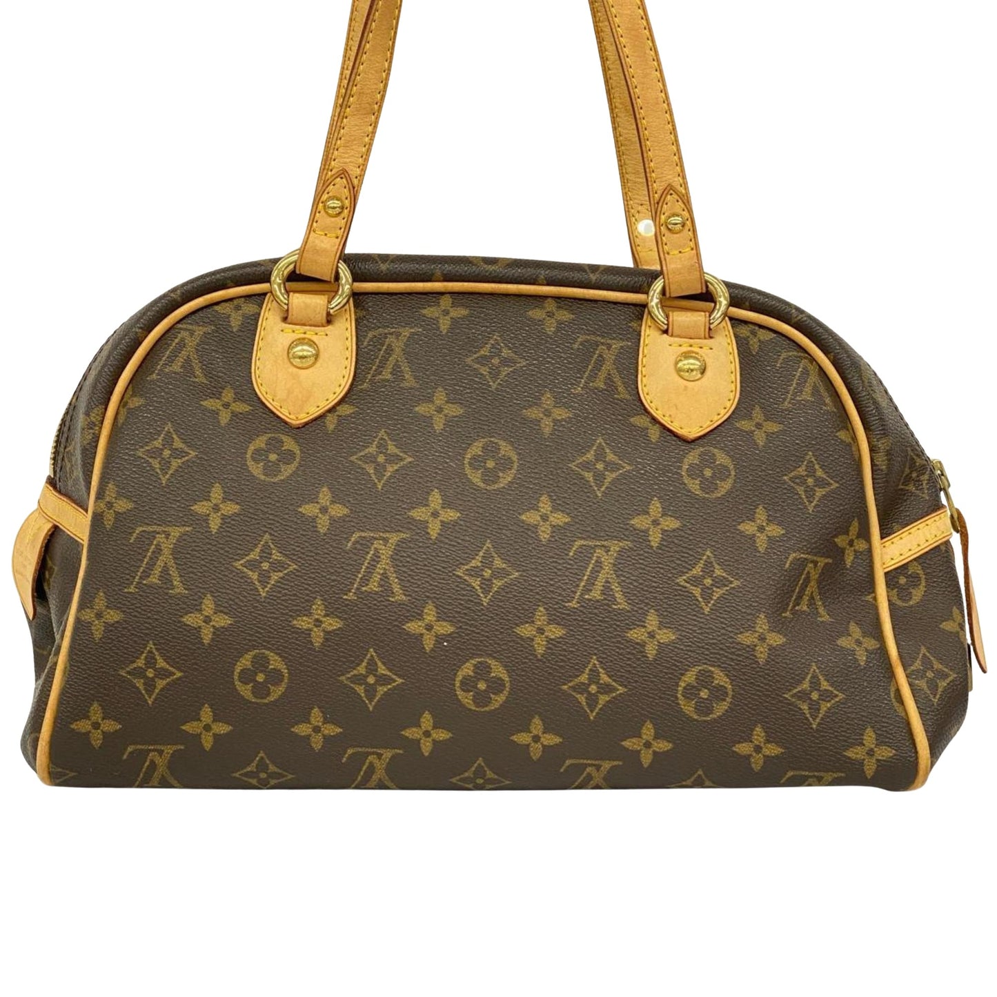 Louis Vuitton Montorgueil, Brown, Canvas, shoulder