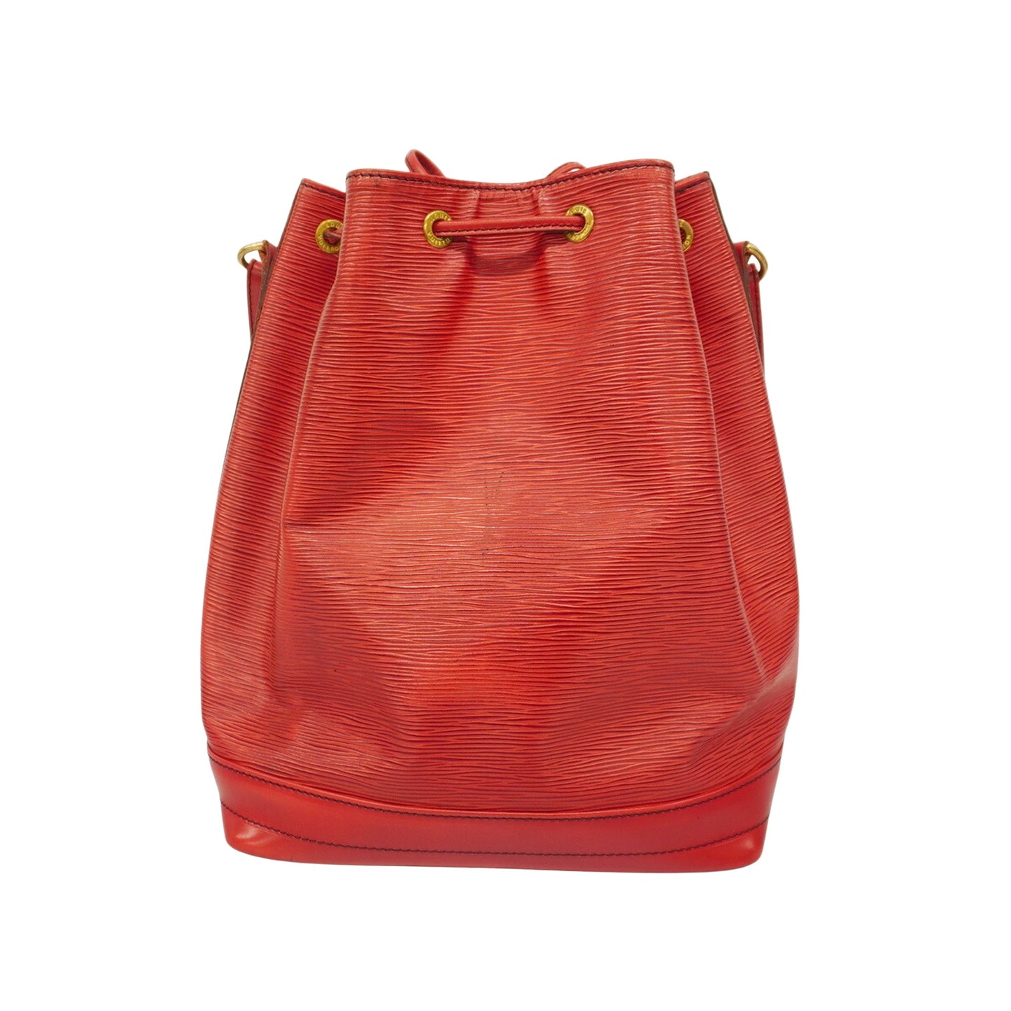 Louis Vuitton Noé, Red, Leather, shoulder