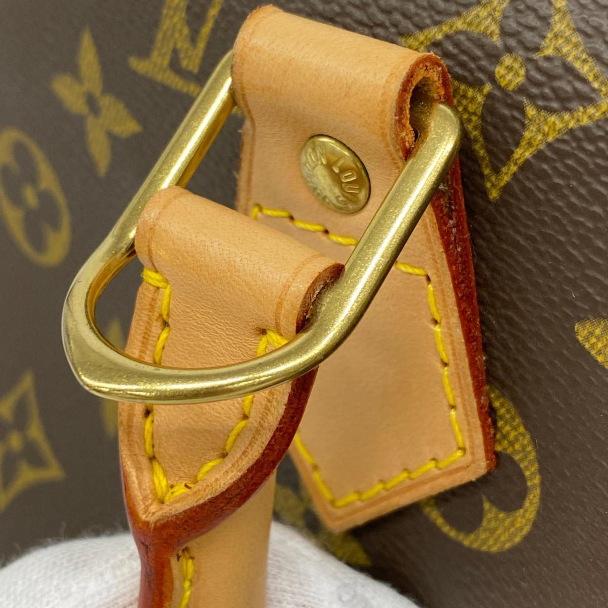 Louis Vuitton Alma, Brown, Canvas, handbag