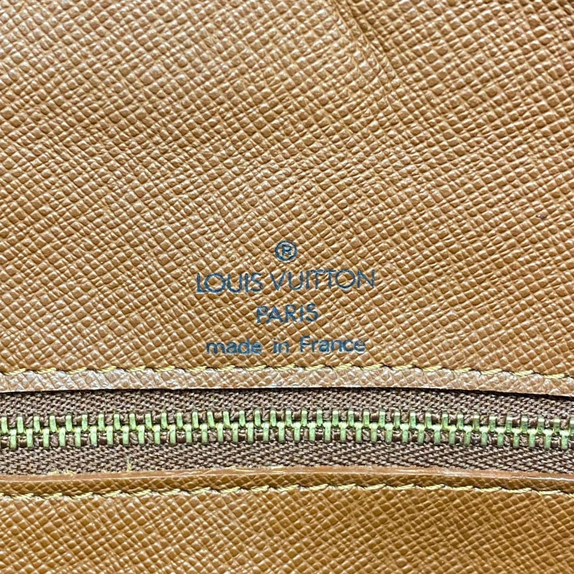 Louis Vuitton Boulogne, Brown, Canvas, shoulder